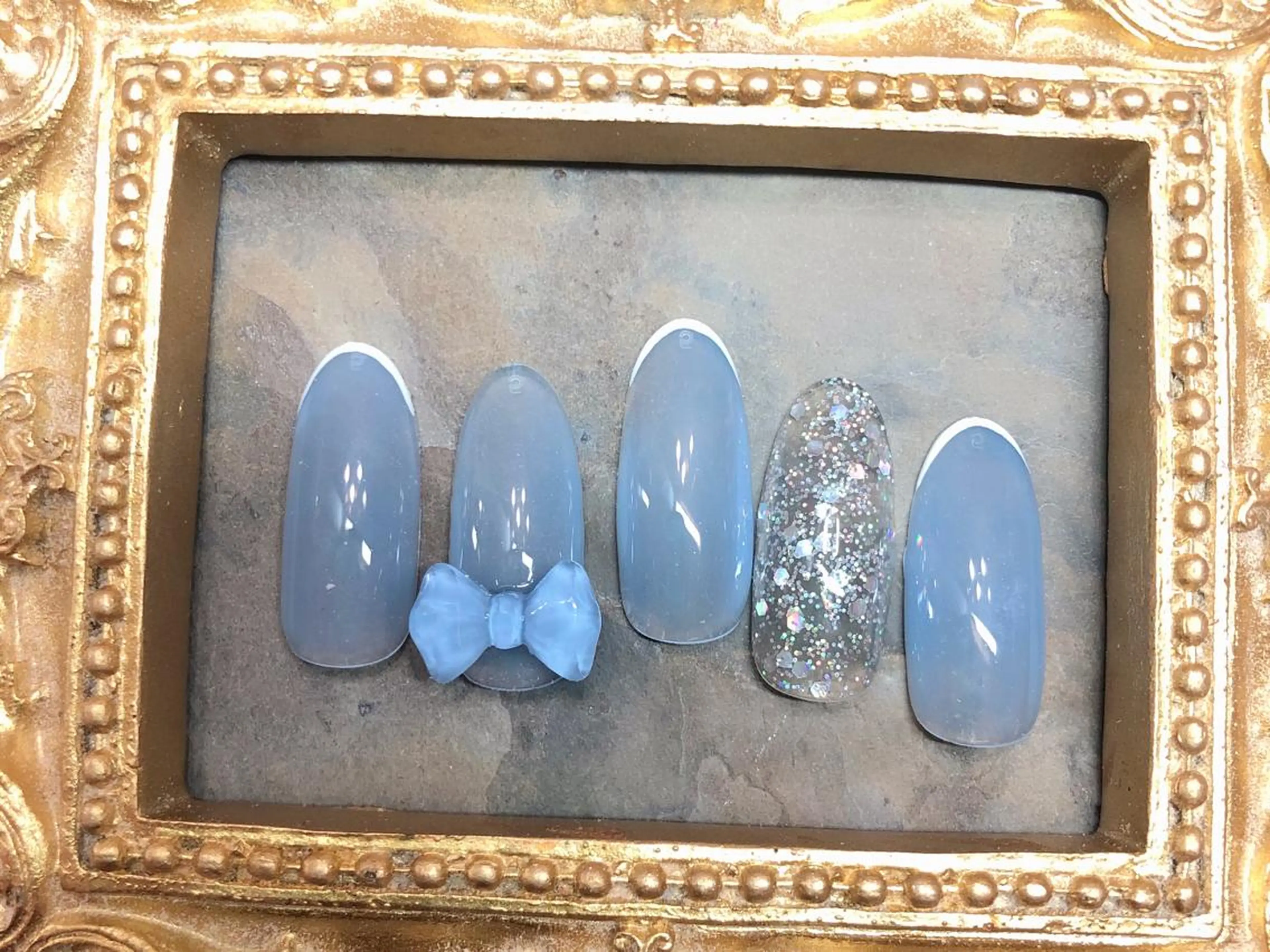 ネイル ハンドネイル マジック ミラーのネイルデザイン