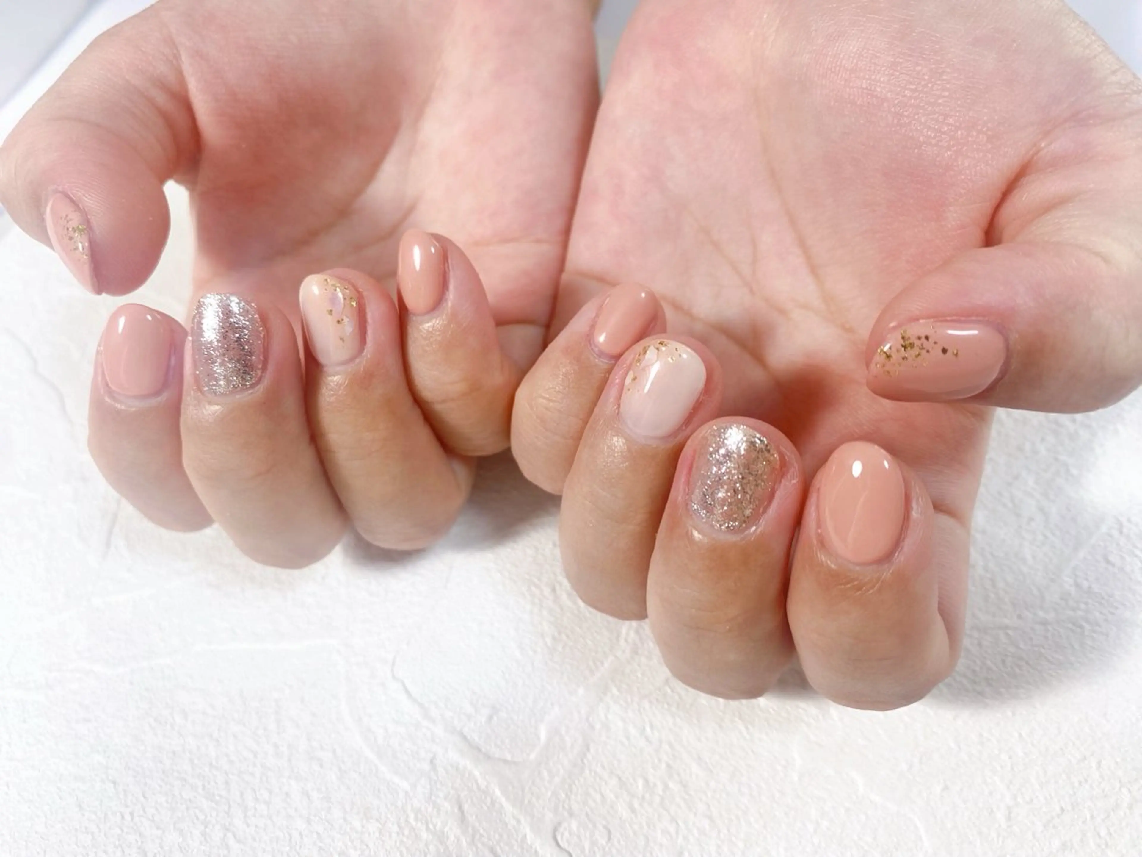 ネイル オーロラネイル フットネイル フレンチネイル ジェルネイル 韓国ネイル ハンドネイル kiki nail たまプラーザのネイルデザイン