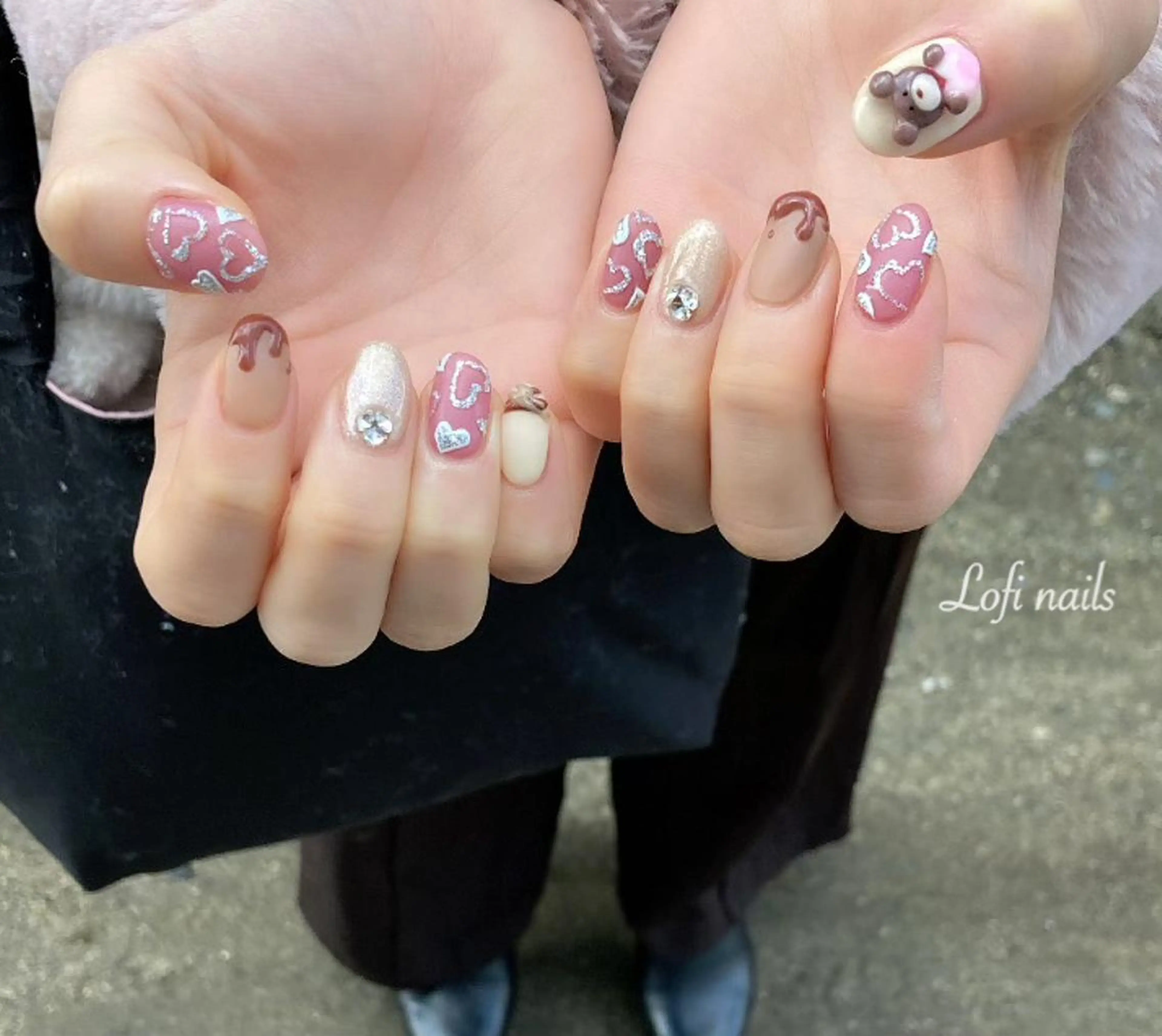 ミディアム ネイル Lofi nails ゆきこのネイルデザイン