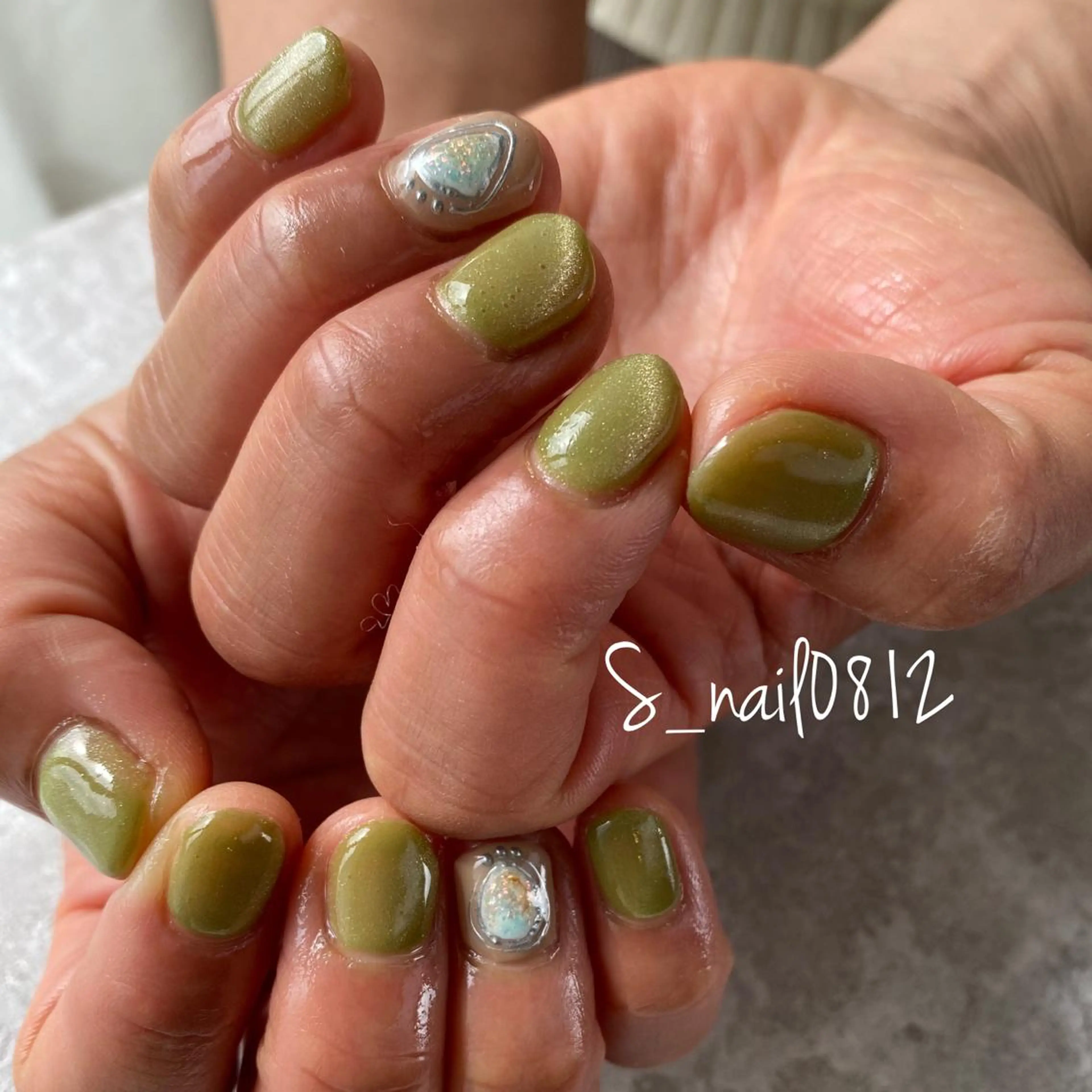 ネイル マグネットネイル ストーンネイル ハンドネイル 菅原 さおりのネイルデザイン