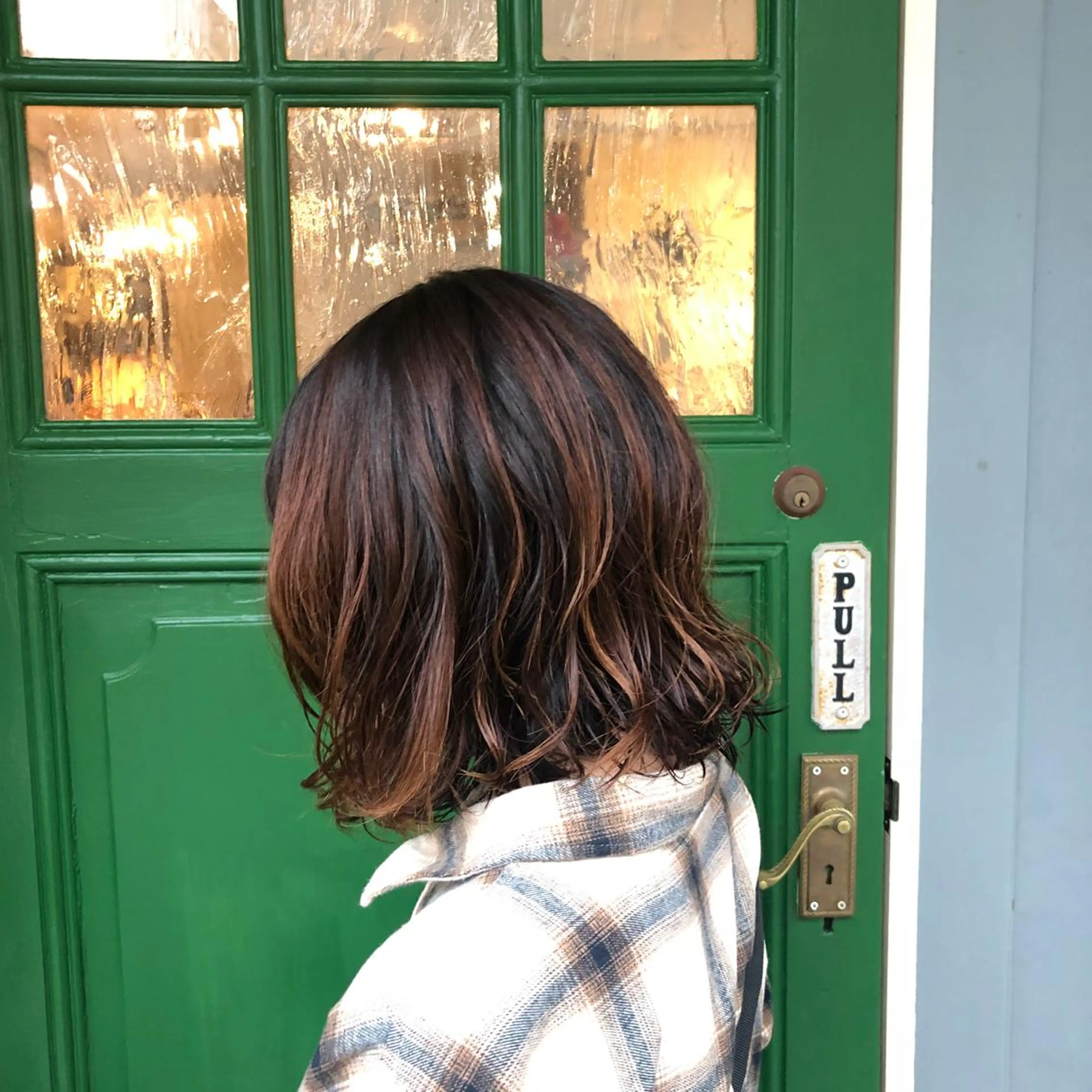 ショート パーマ ボブ カット パーマ ヘッドスパ BRITS 渡辺 菜々子のヘアスタイル