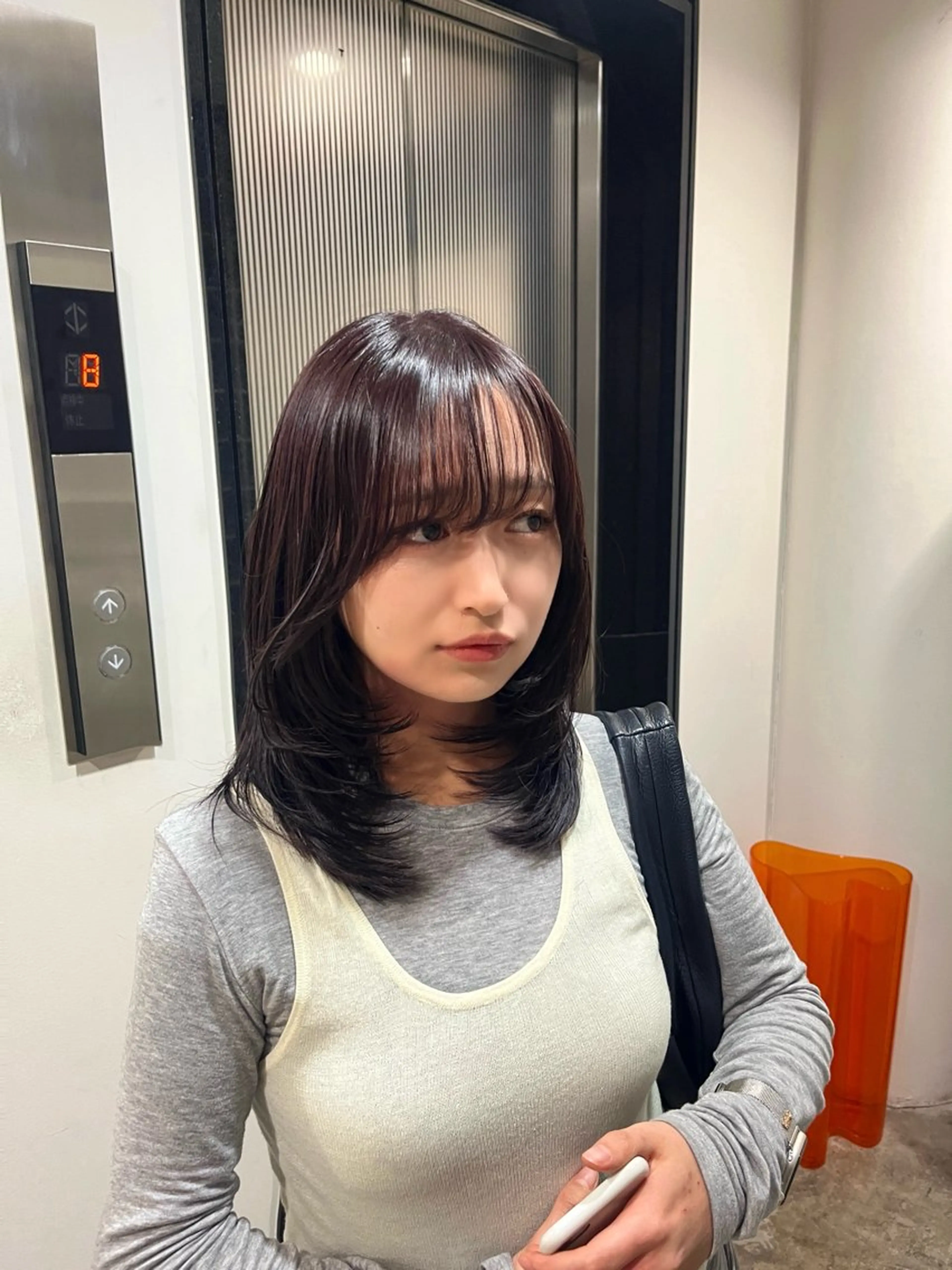 ミディアム レイヤーカット カット ヘアカラー トリートメント Shion/ レイヤー/髪質改善のヘアスタイル