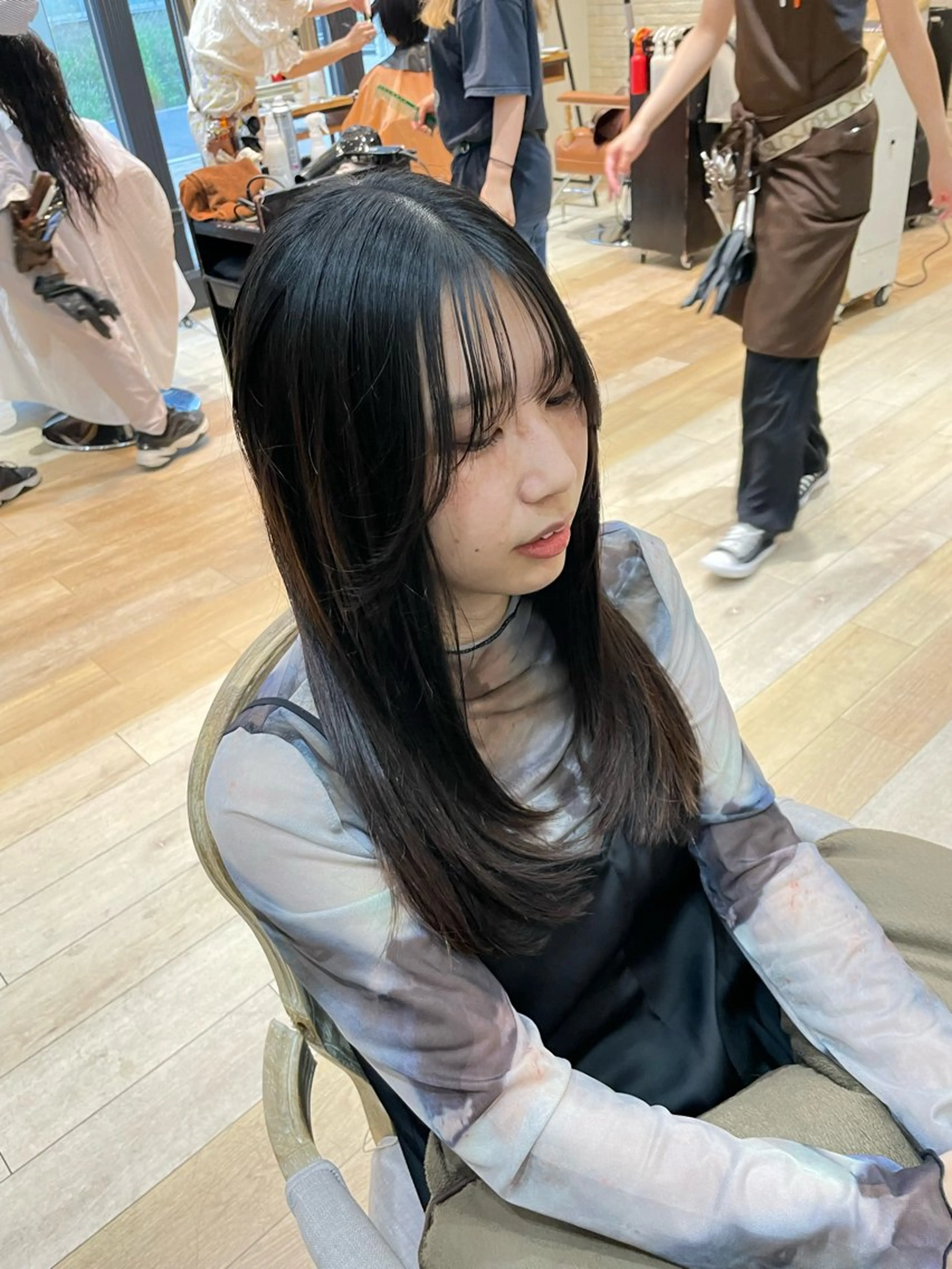 セミロング Hika.ハイトーン 髪質改善🩵ᩚ🫧のヘアスタイル