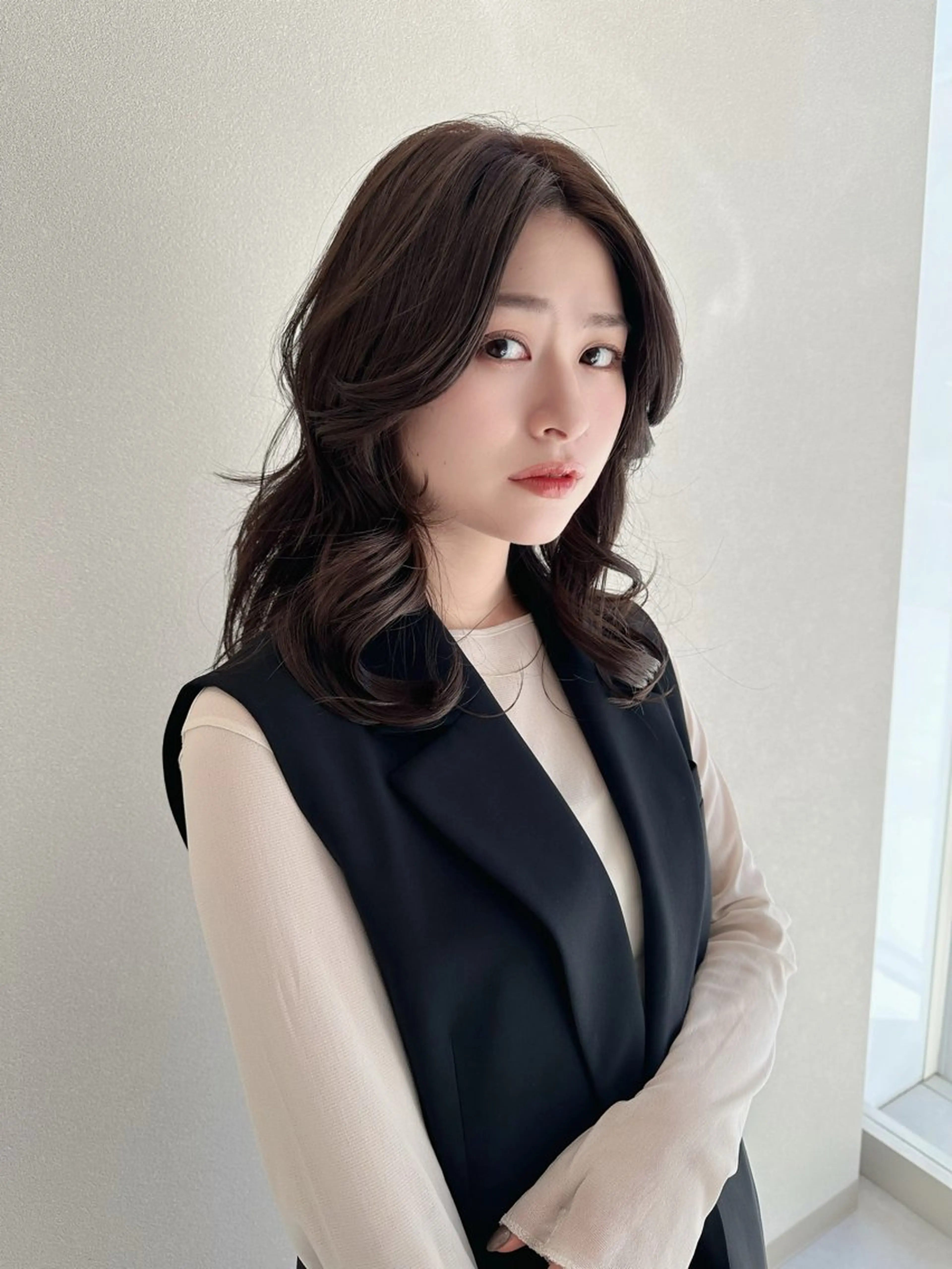 ミディアム カラー カット ヘアカラー トリートメント ヘアセット ✂️似合わせの魔術師 石田一樹✂️のヘアスタイル