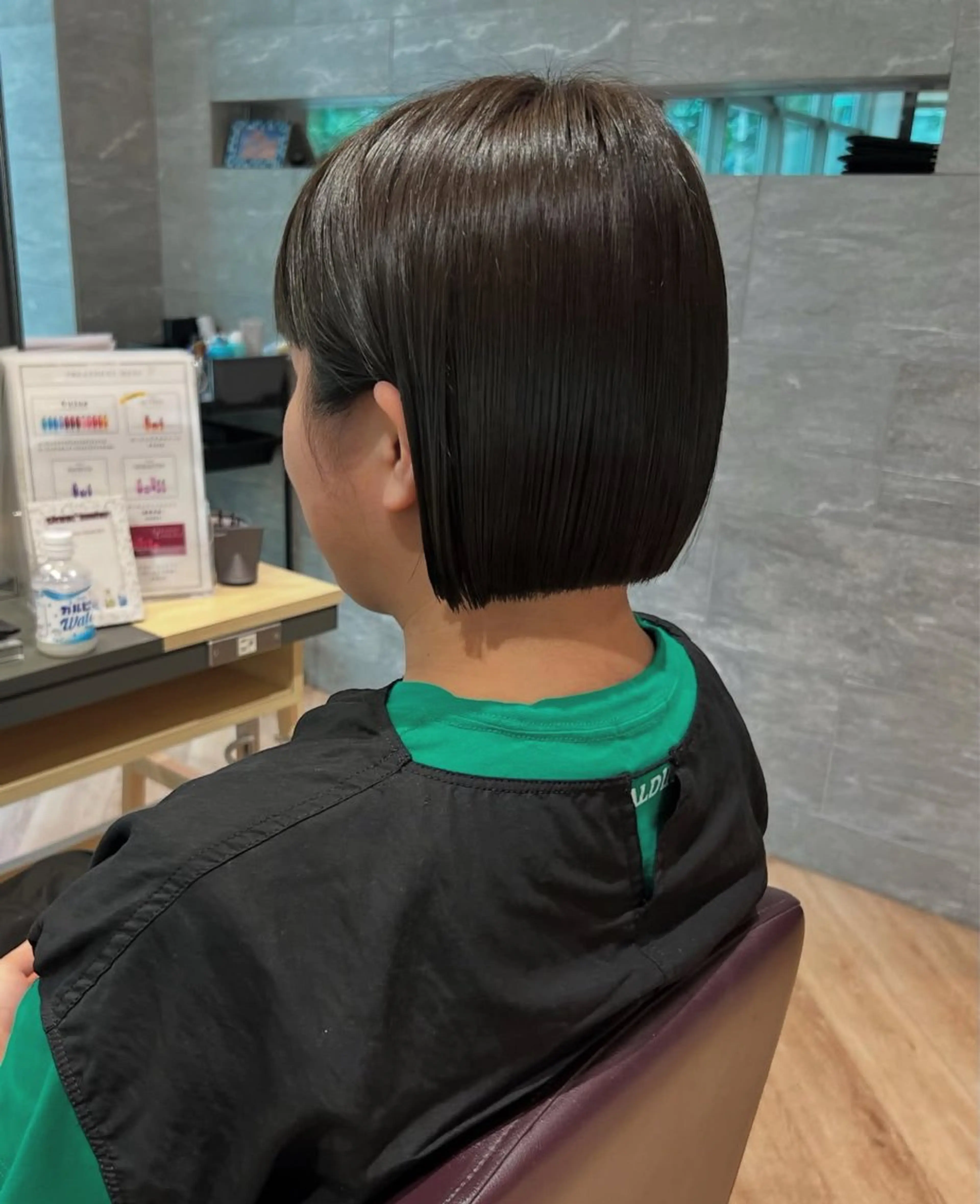 ショート ボブ カット ヘアカラー 加納千華 /ボブ/ぱつっとボブのヘアスタイル