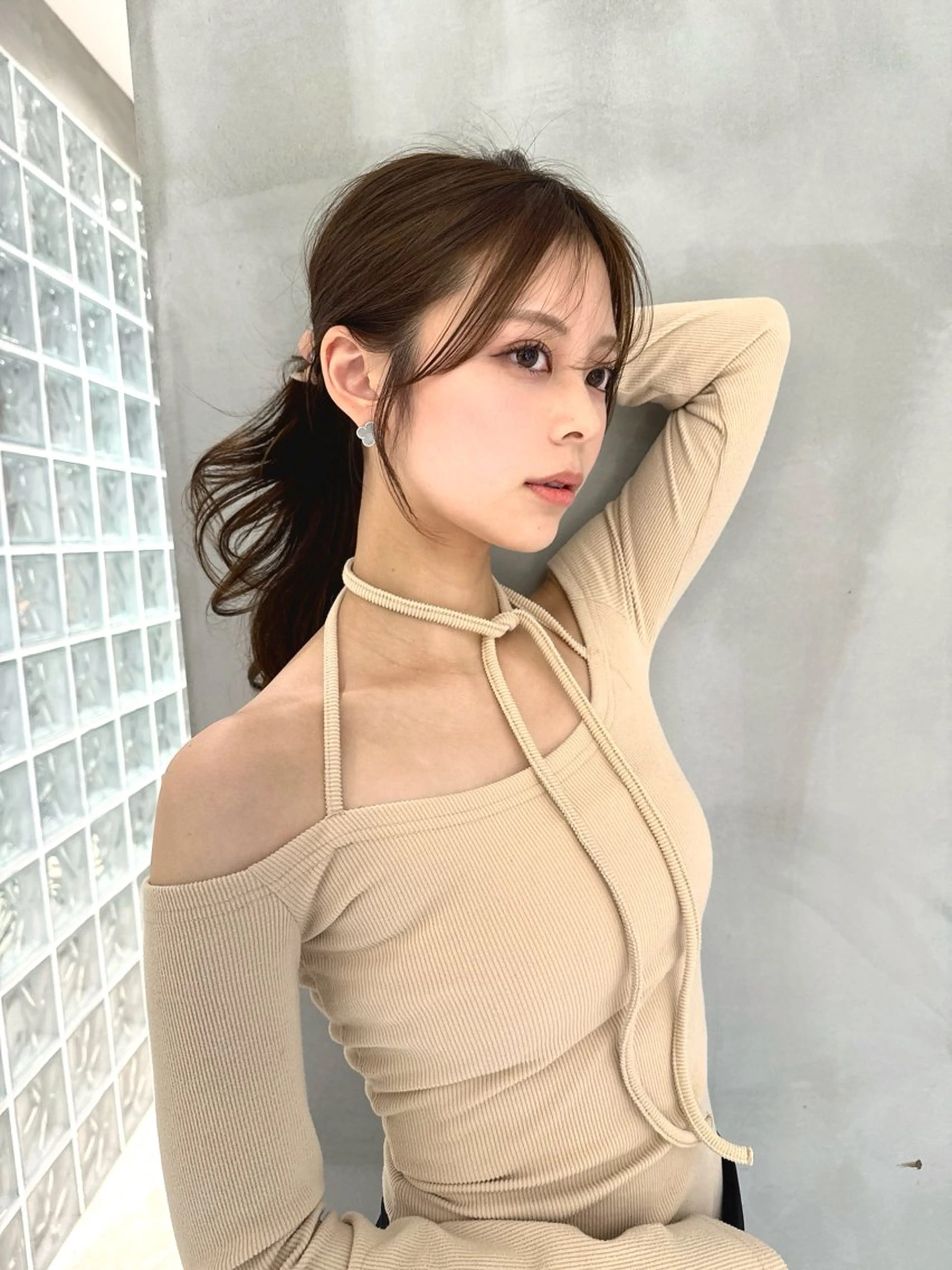 ロング カラー ヘアアレンジ 顔周りカット 前川薫子🌙艶カラー 🩶レイヤーカットのヘアスタイル