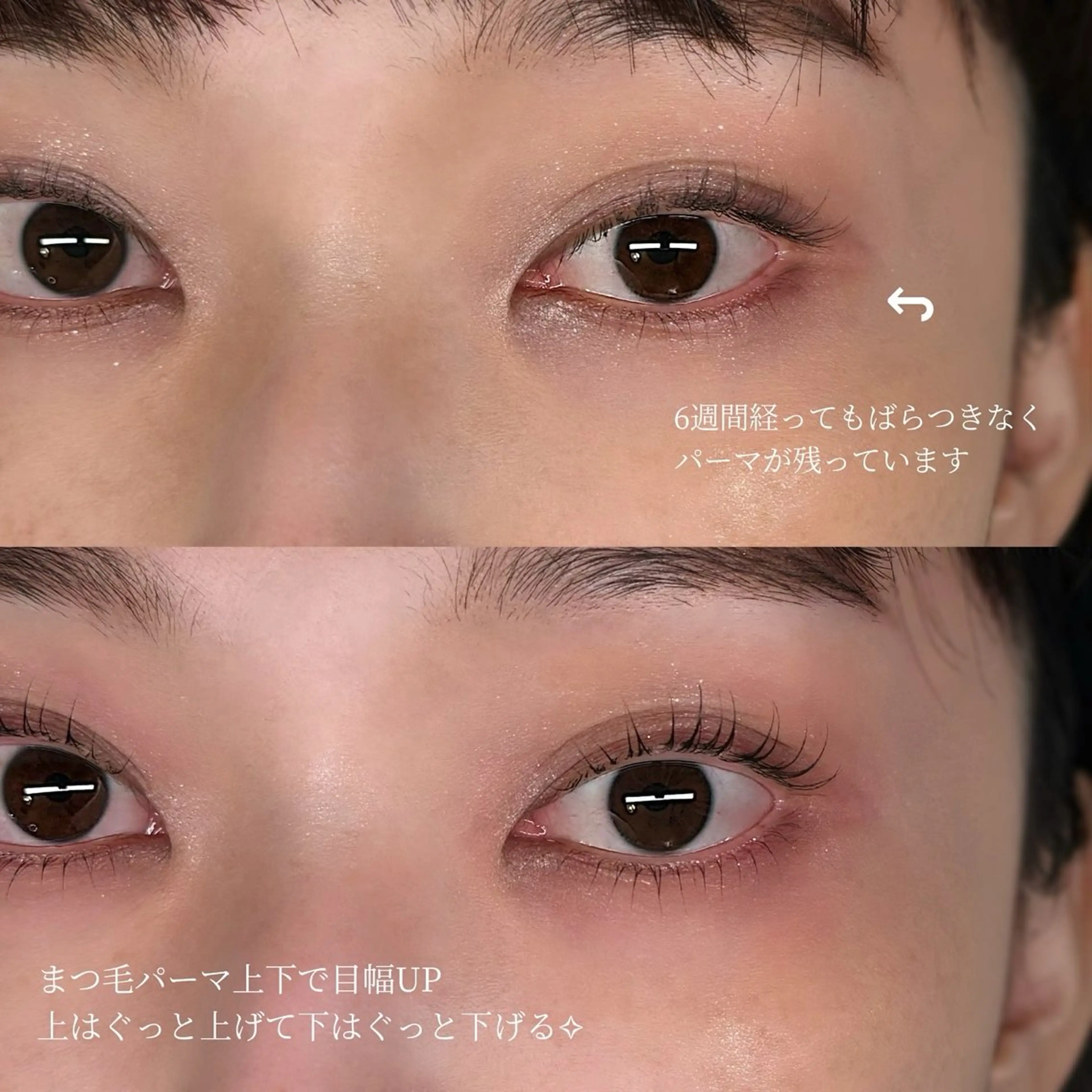 まつ毛パーマ(上下):選べるラッシュリフトの写真