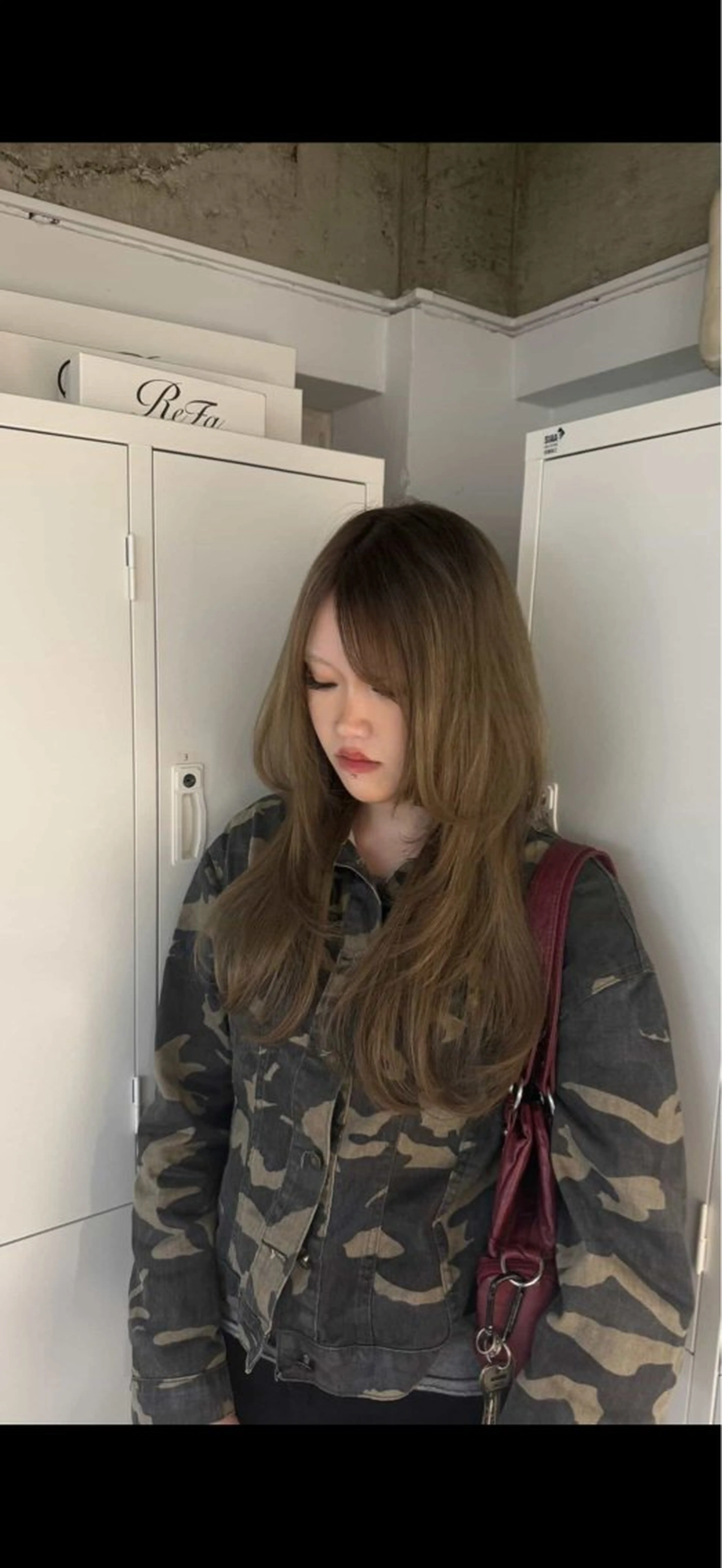 ロング ヘアカラー 高橋 りりのヘアスタイル