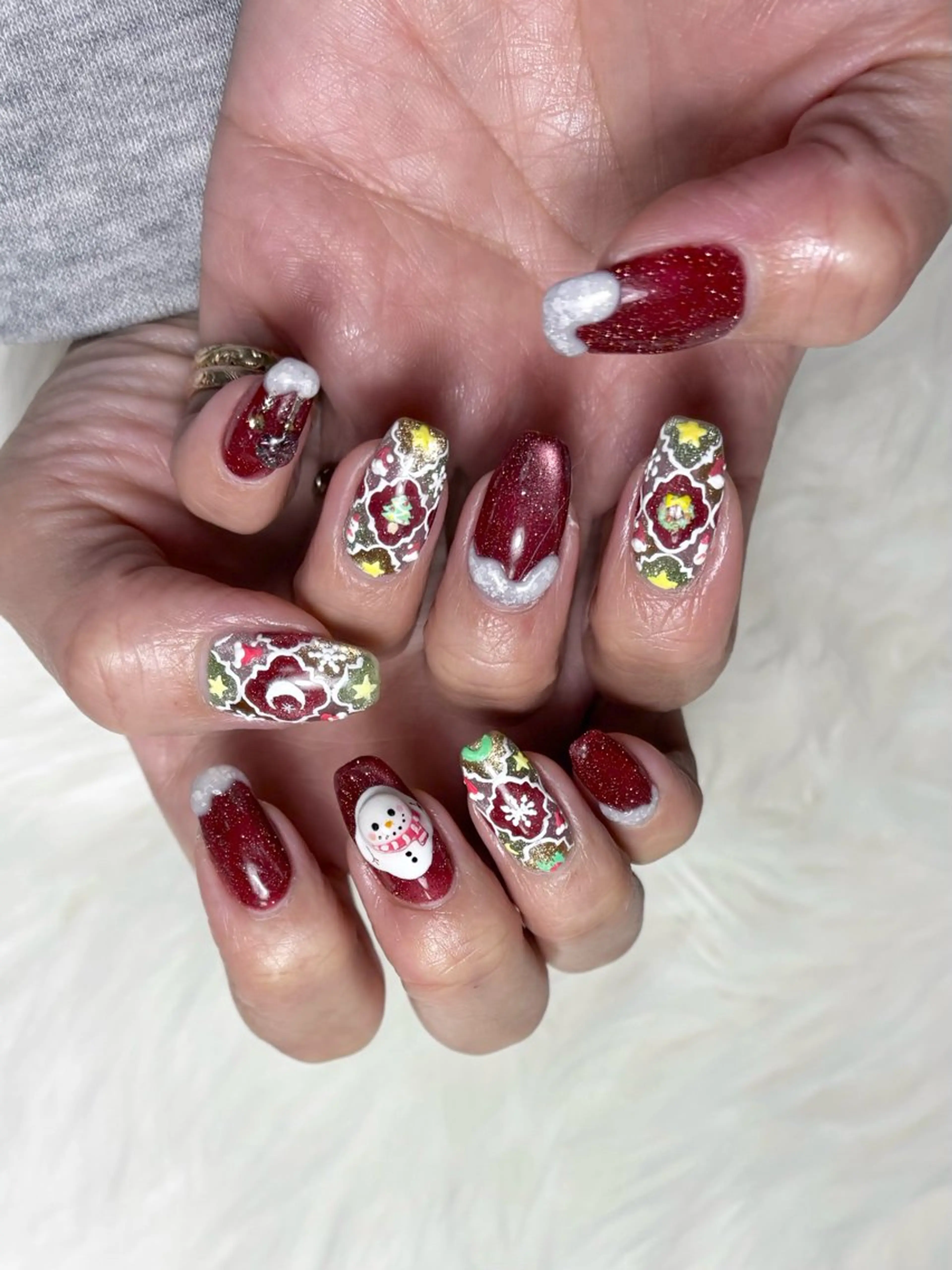 ネイル フラッシュネイル マグネットネイル Nailsalon E's cafeのネイルデザイン