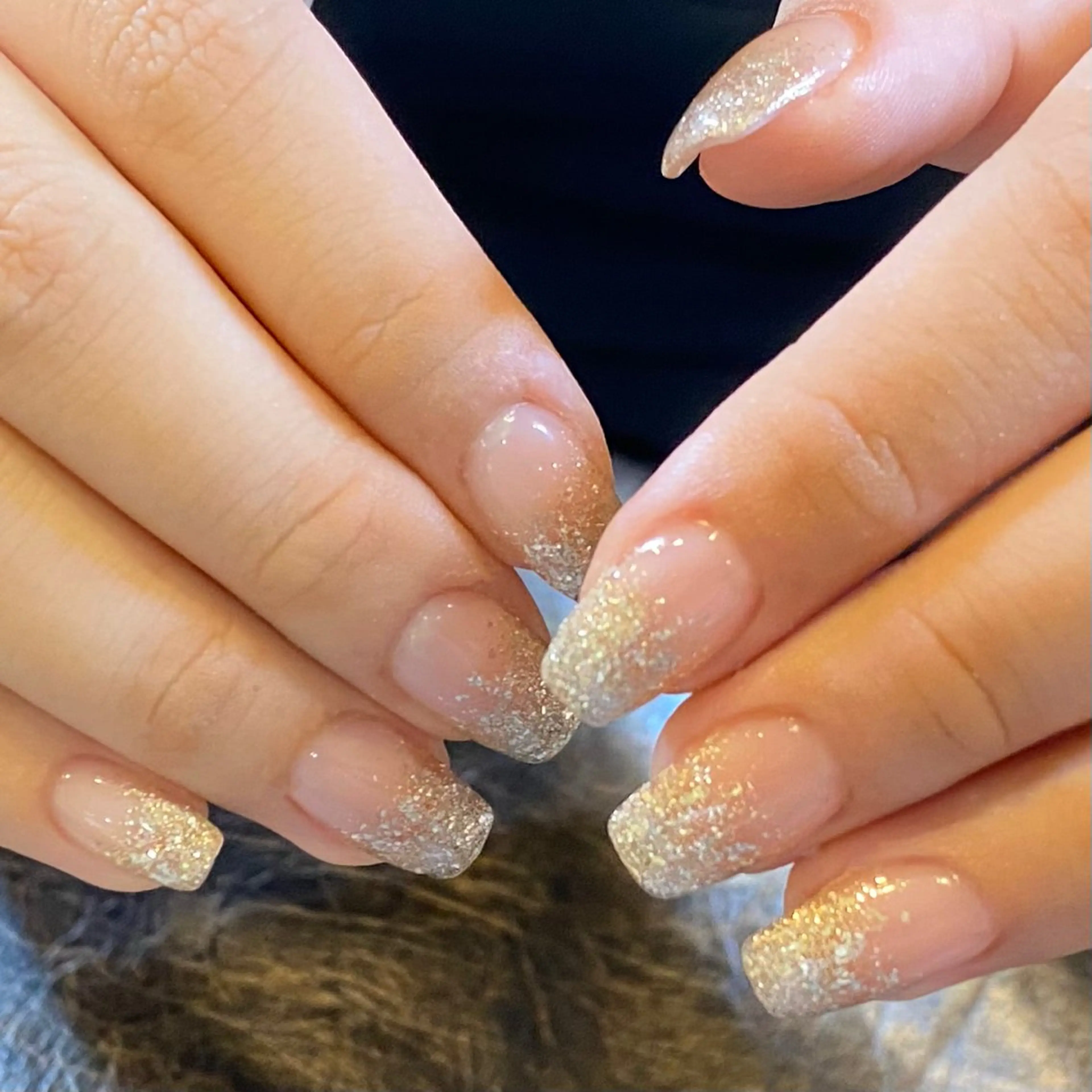 ネイル グラデーション ラメ(グリッター) ラメグラデーション pro.m mekumiのネイルデザイン