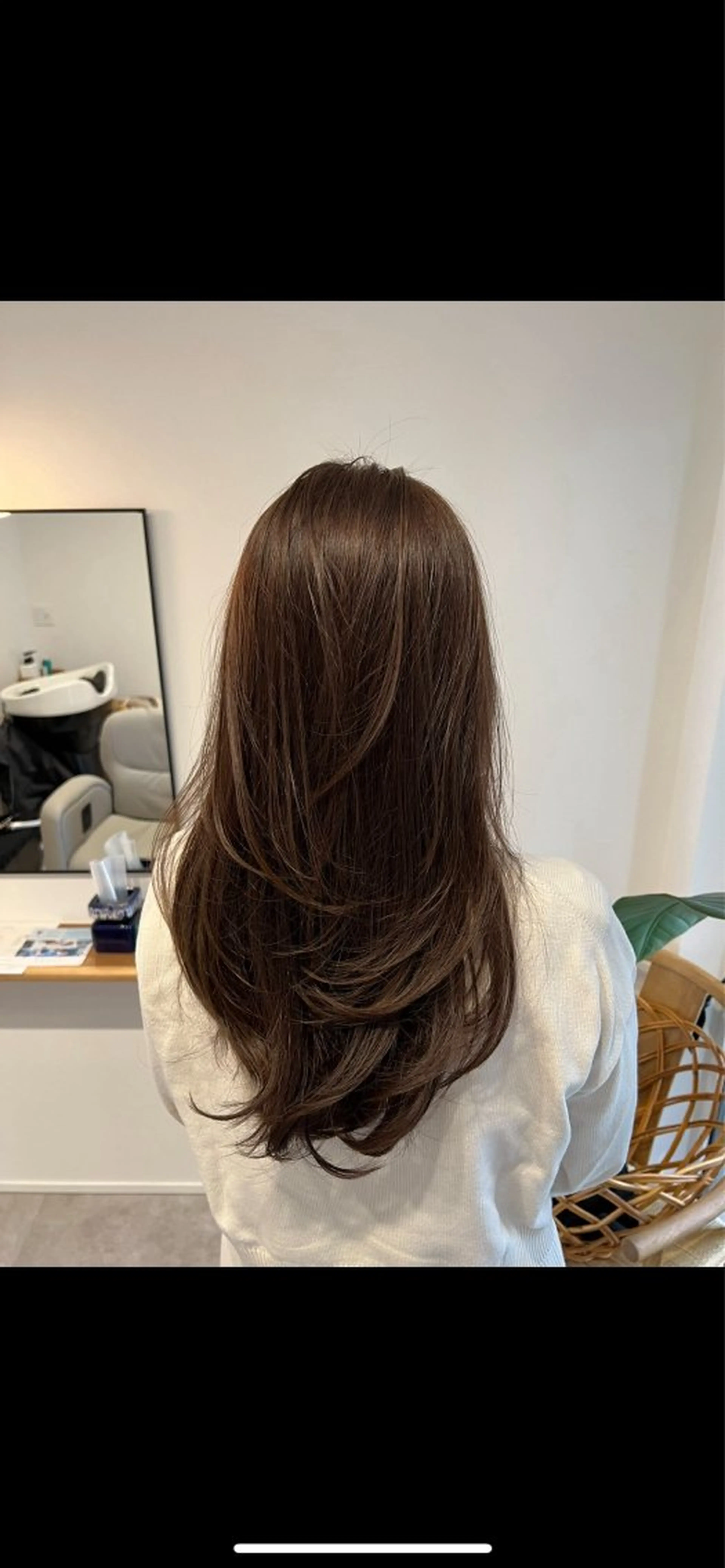 ロング カラー レイヤーカット kibako ayanoのヘアスタイル