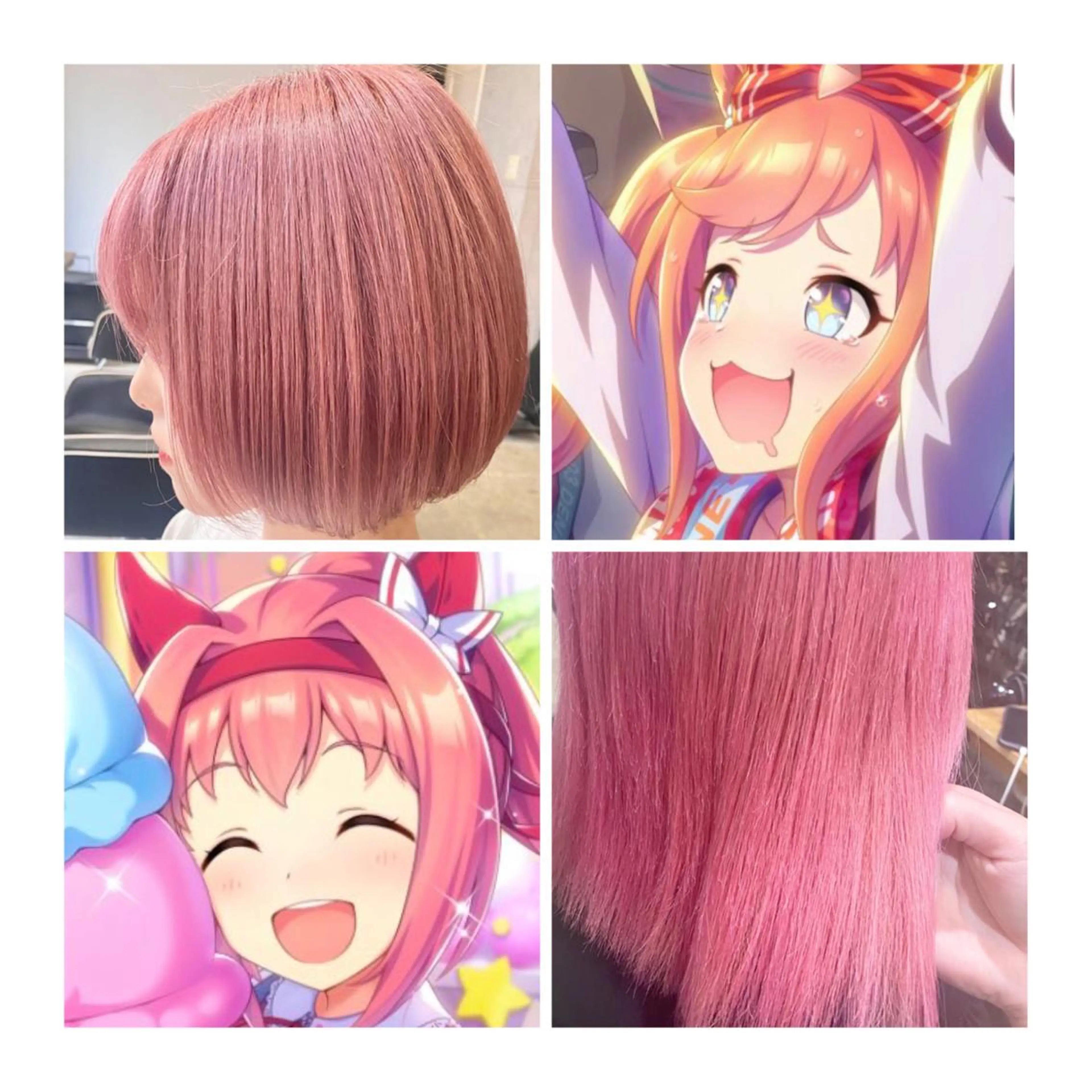 ショート カラー ピンクカラー ヘアカラー GARU-ガル-所属・TSUNO🦖 派手髪/オタク美容師のヘアスタイル