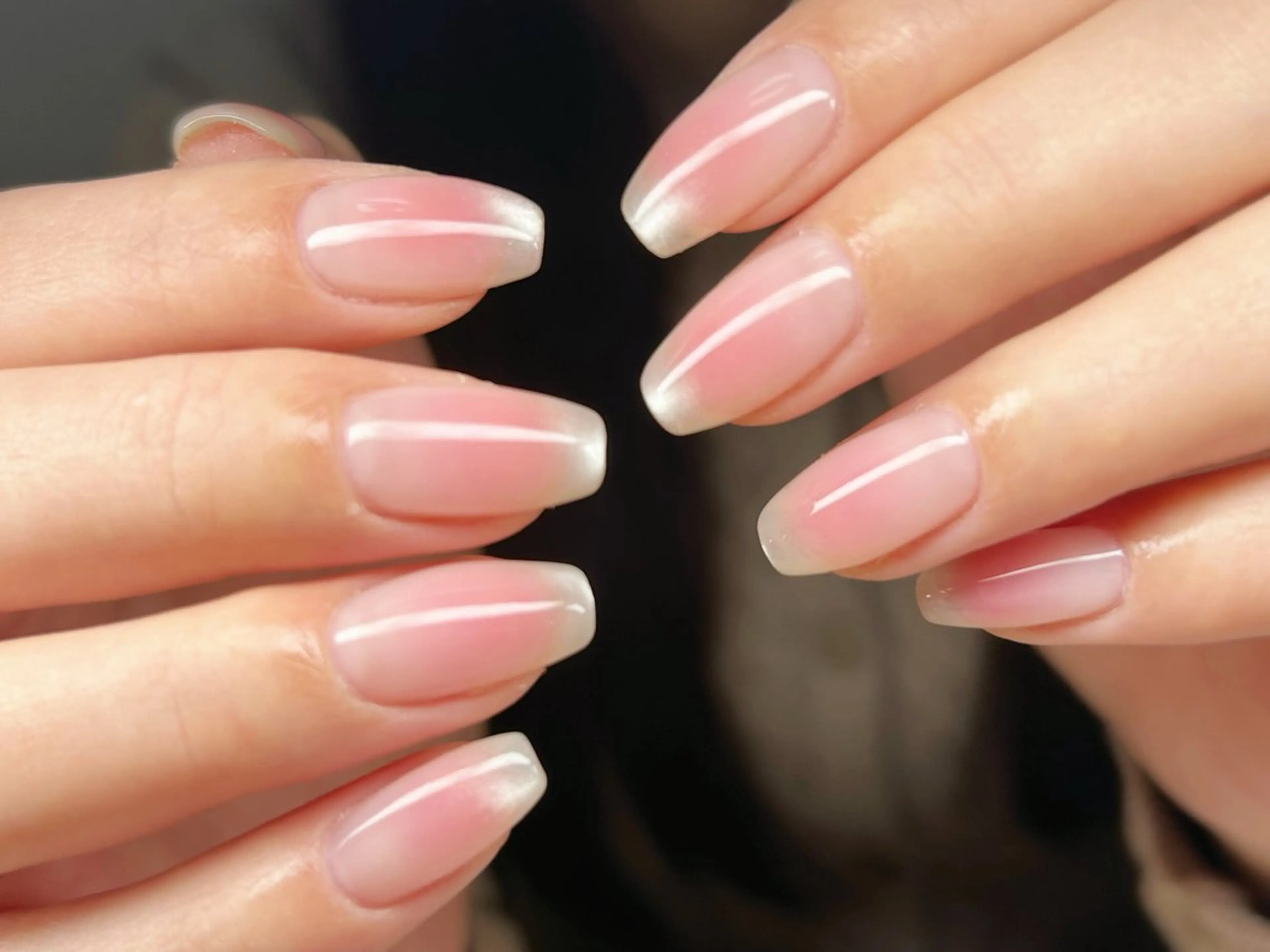 ネイル アートネイル チークネイル 成人式 入学式 長さ出し ハンドネイル Lino Nailのネイルデザイン