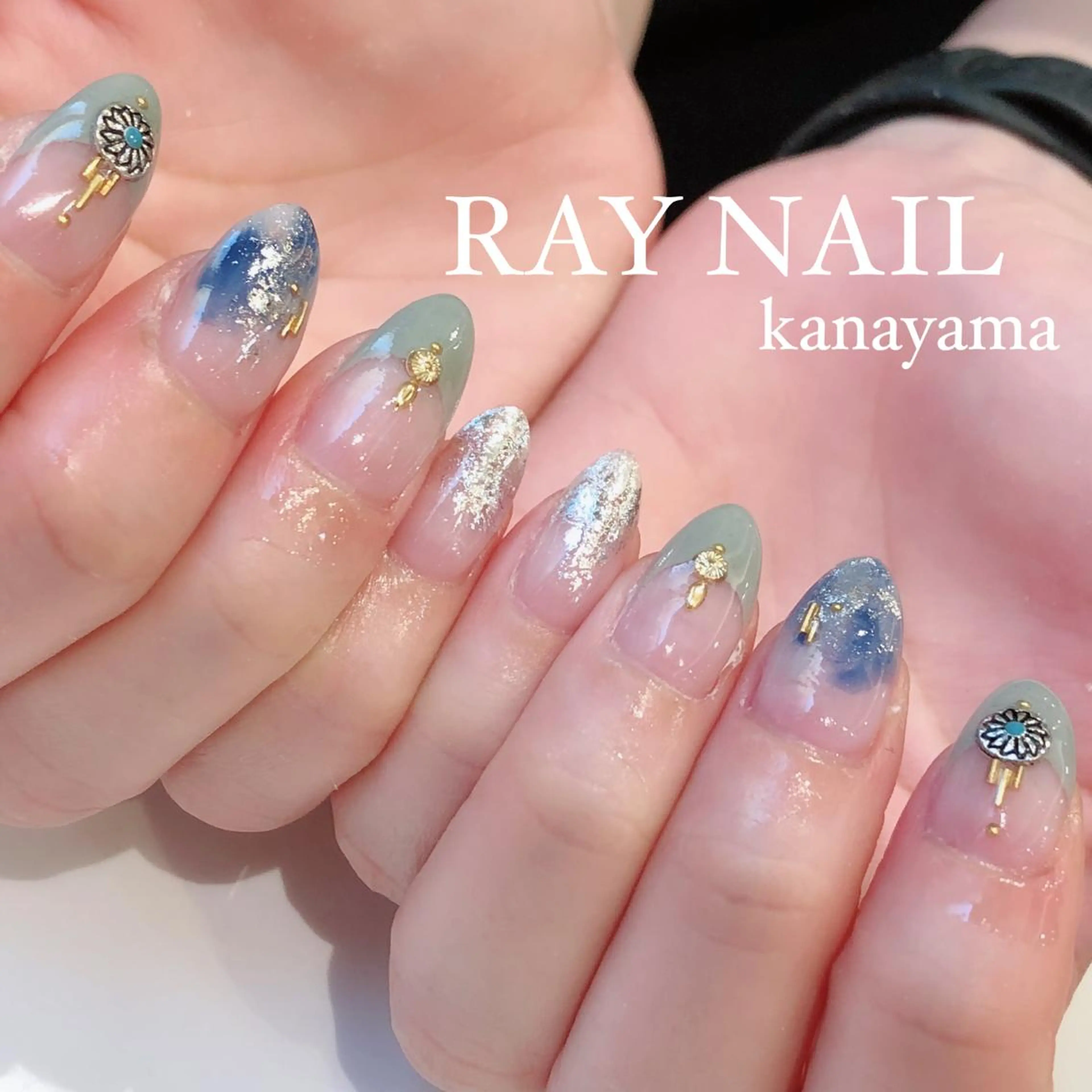 ネイル フレンチネイル ニュアンスネイル Arowa 伊田のネイルデザイン