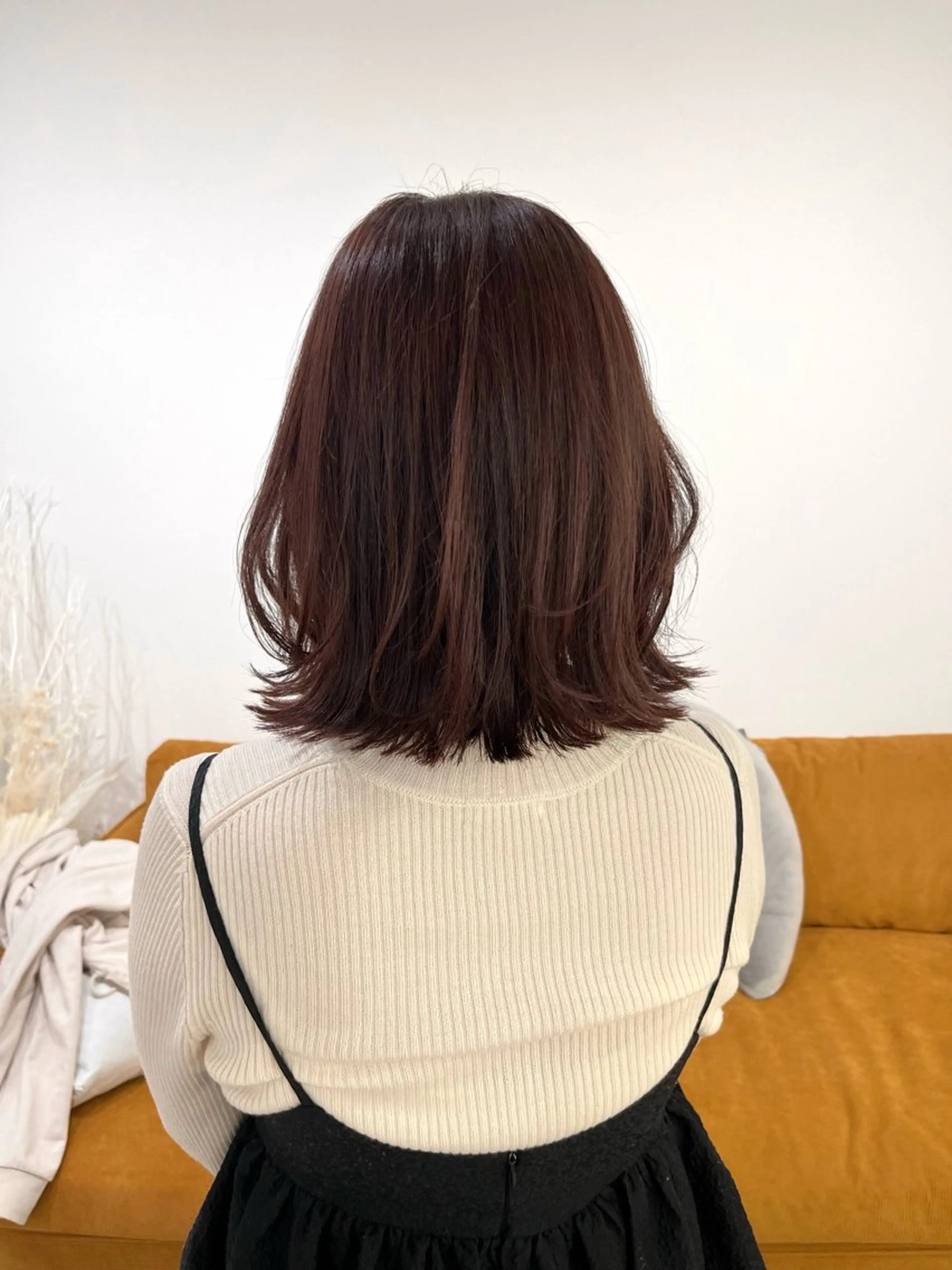 ミディアム くびれヘア レイヤーカット 箱崎 凪沙のヘアスタイル