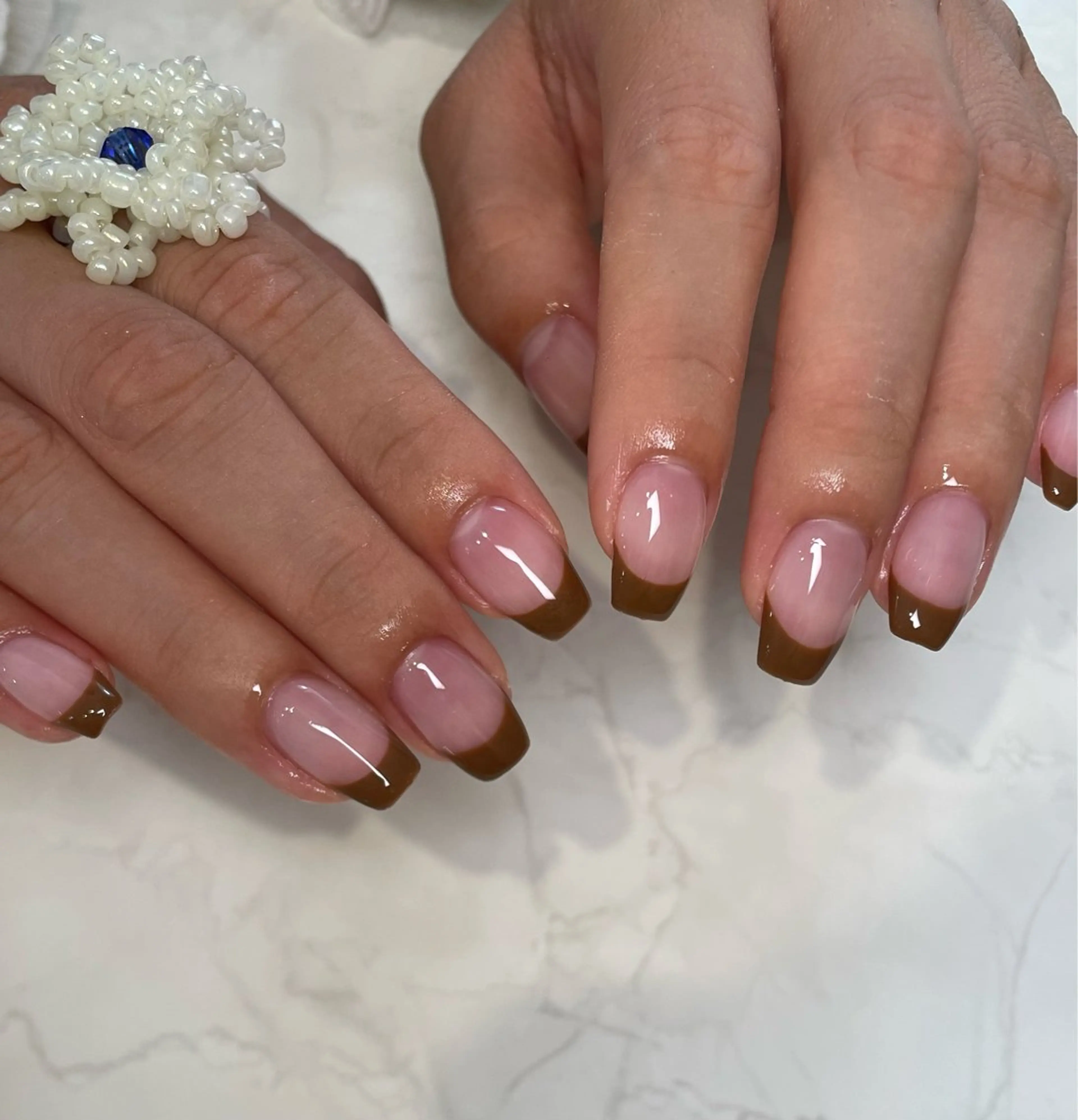 ネイル フレンチネイル ハンドネイル C. mireiのネイルデザイン