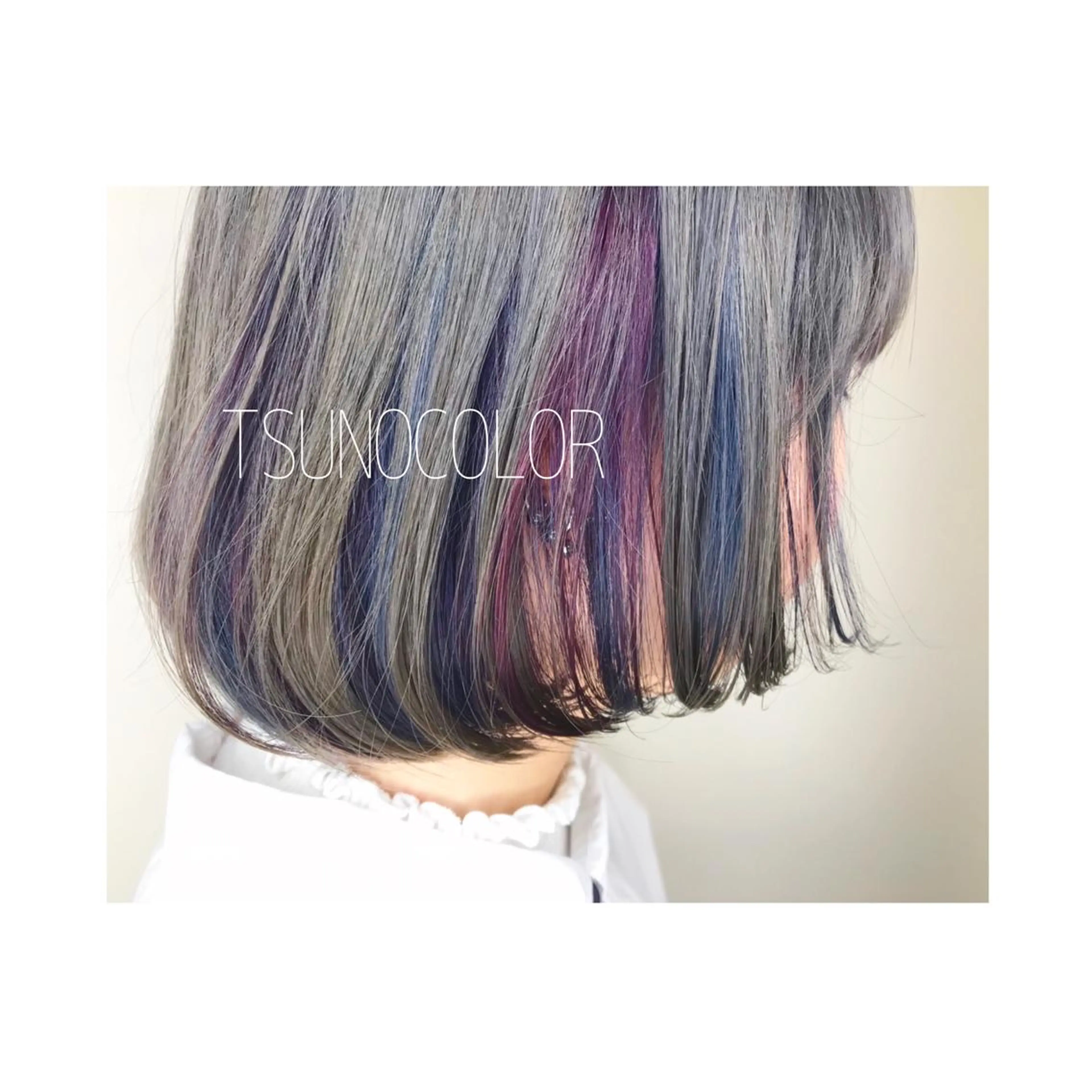 ショート カラー シルバー カット ヘアカラー GARU-ガル-所属・TSUNO🦖 派手髪/オタク美容師のヘアスタイル