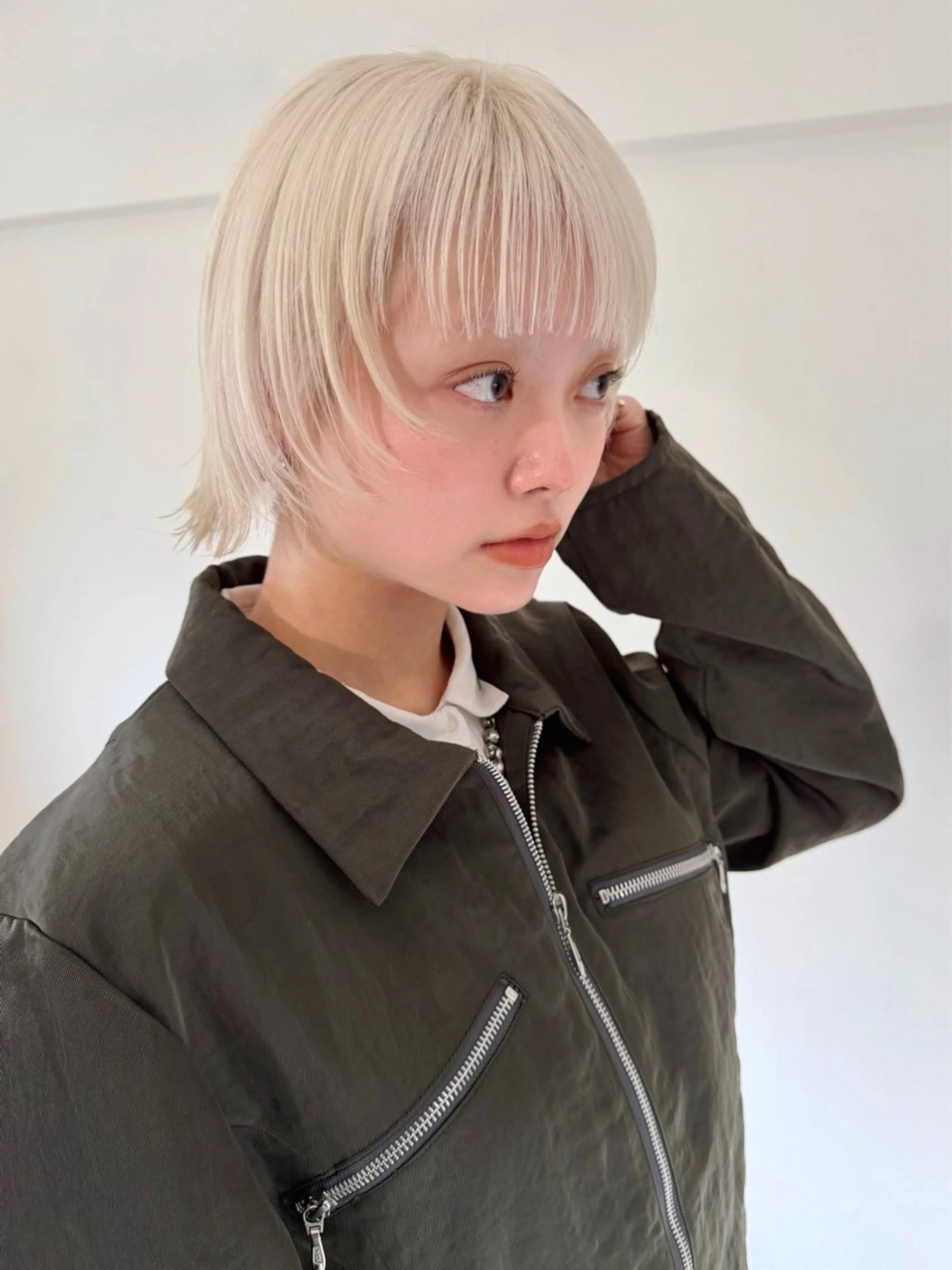 ショート カラー ボブレイヤー ボブ レイヤーカット カット ヘアカラー トリートメント Kaito🐶/ デザイン/レイヤーのヘアスタイル