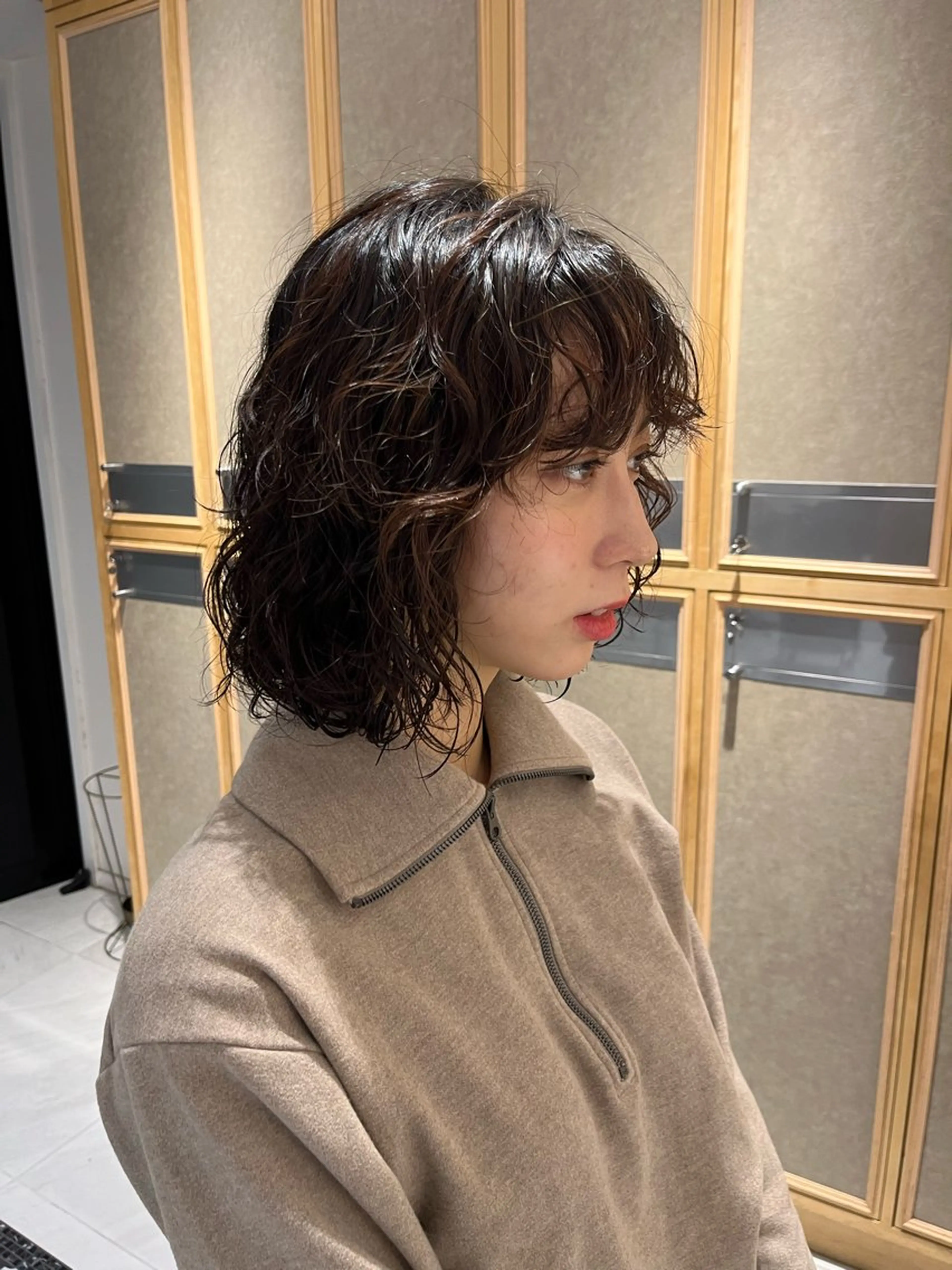 レディースカット+パーマ+1stepトリートメント【ミニモ学割あり】の写真