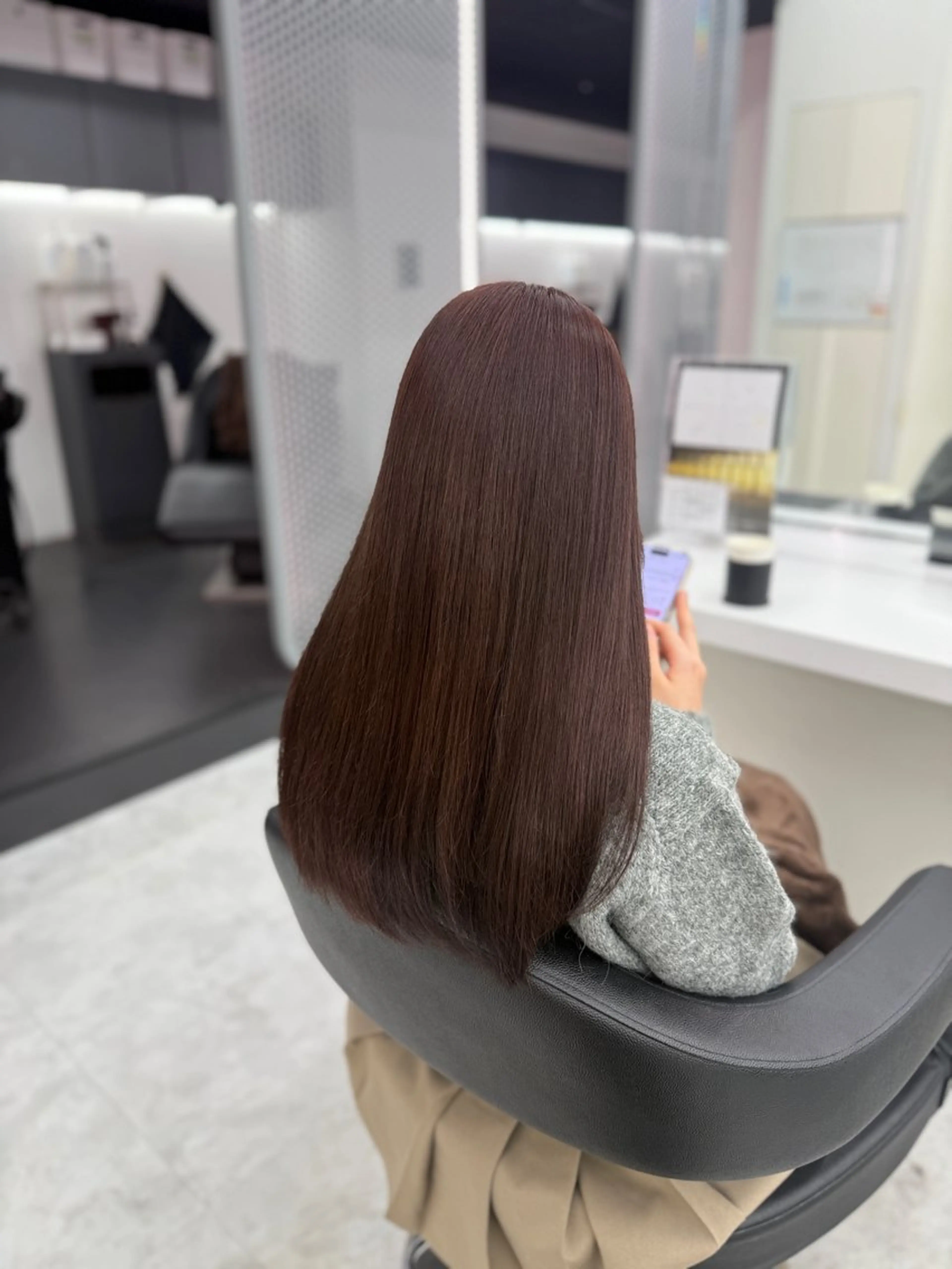 セミロング カラー ヘアアレンジ ブラウンカラー チョコレートブラウン ヘアカラー トリートメント ヘアセット 🎀Girly艶髪カ ラー🎀Harukaのヘアスタイル