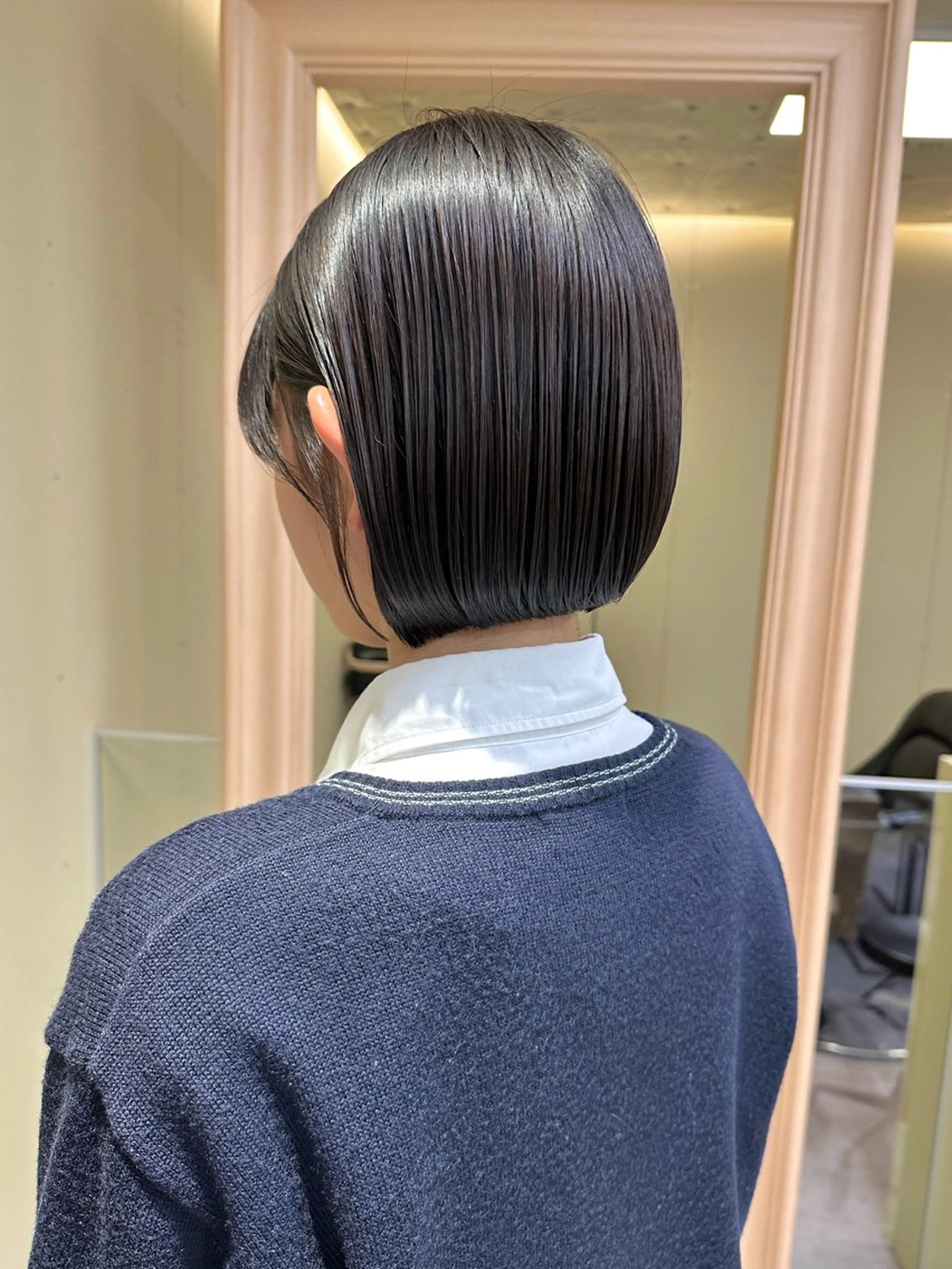 ショート カット ヘアカラー ボブ/ぱつっとボブ/ 谷口 海星のヘアスタイル