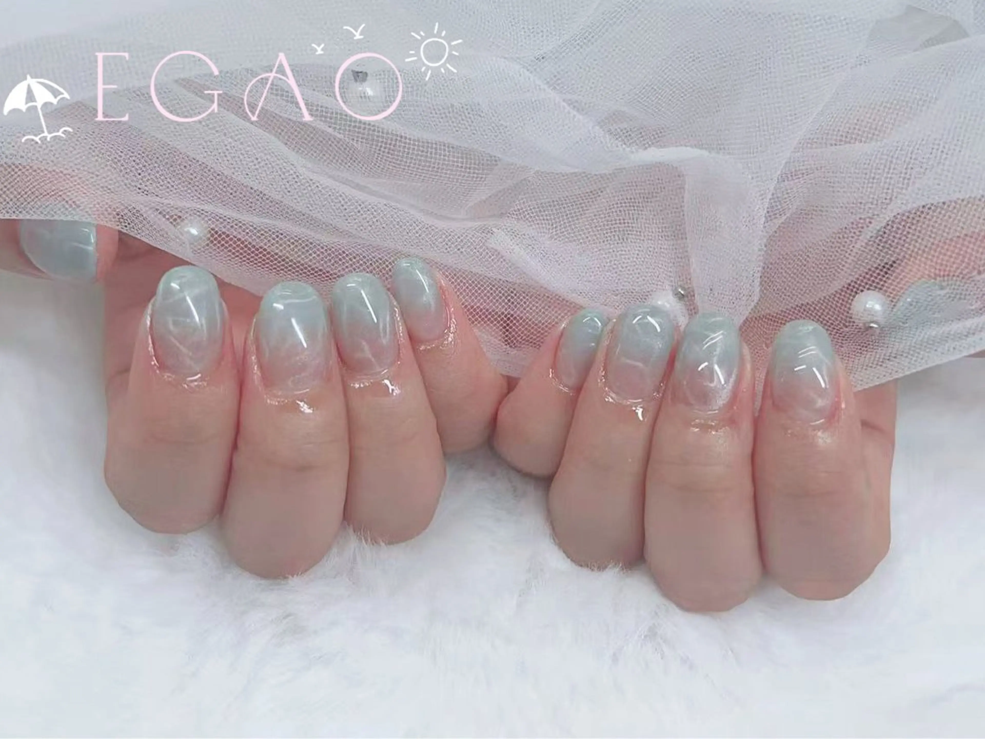 ネイル アートネイル フットネイル フレンチネイル ジェルネイル グラデーション ハンドネイル Egao Nail錦糸町店のネイルデザイン