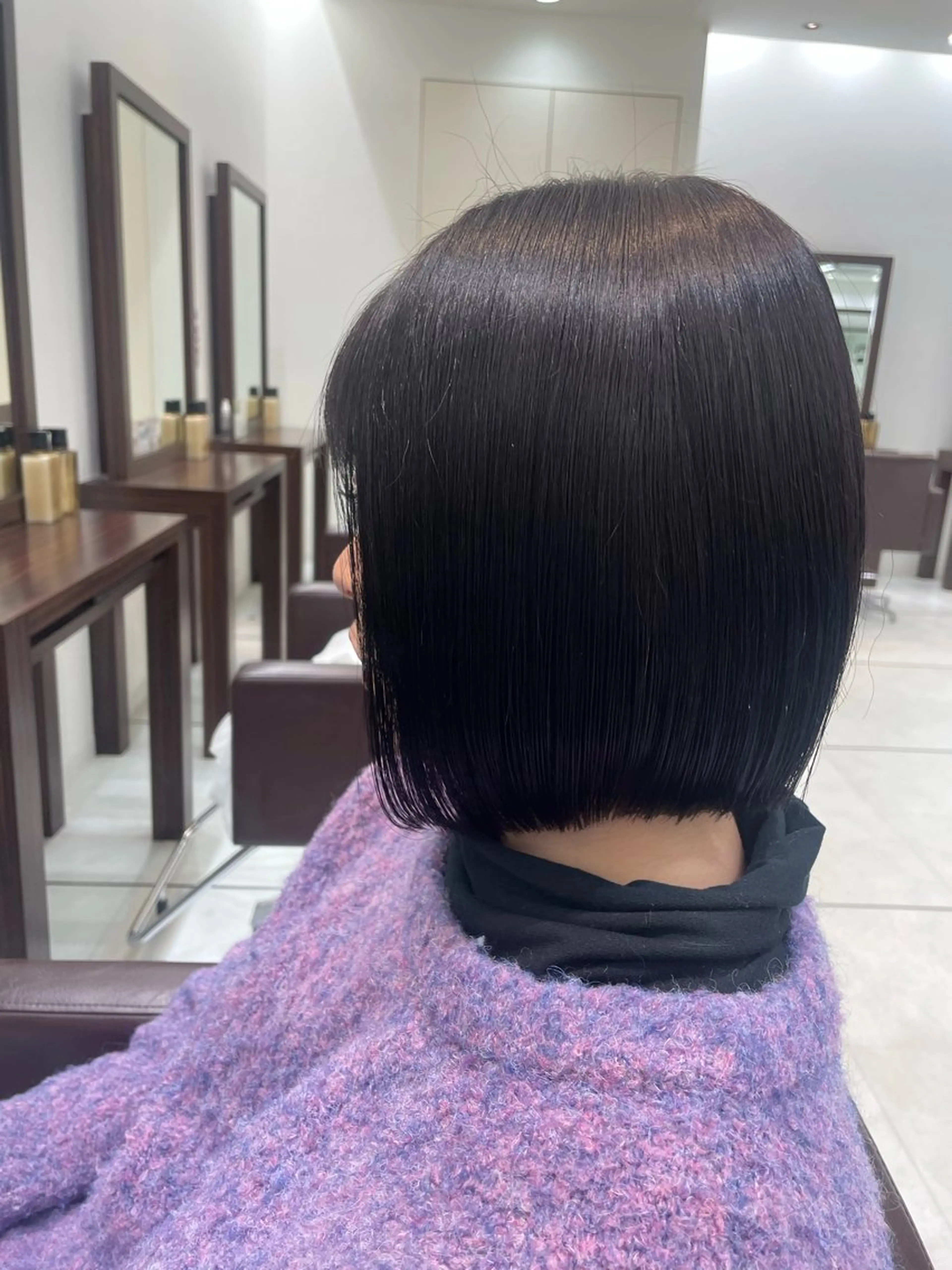 ショート カラー 切りっぱなしボブ 透明感カラー ボブ 【千葉駅南口歩1分】 MAKAのヘアスタイル