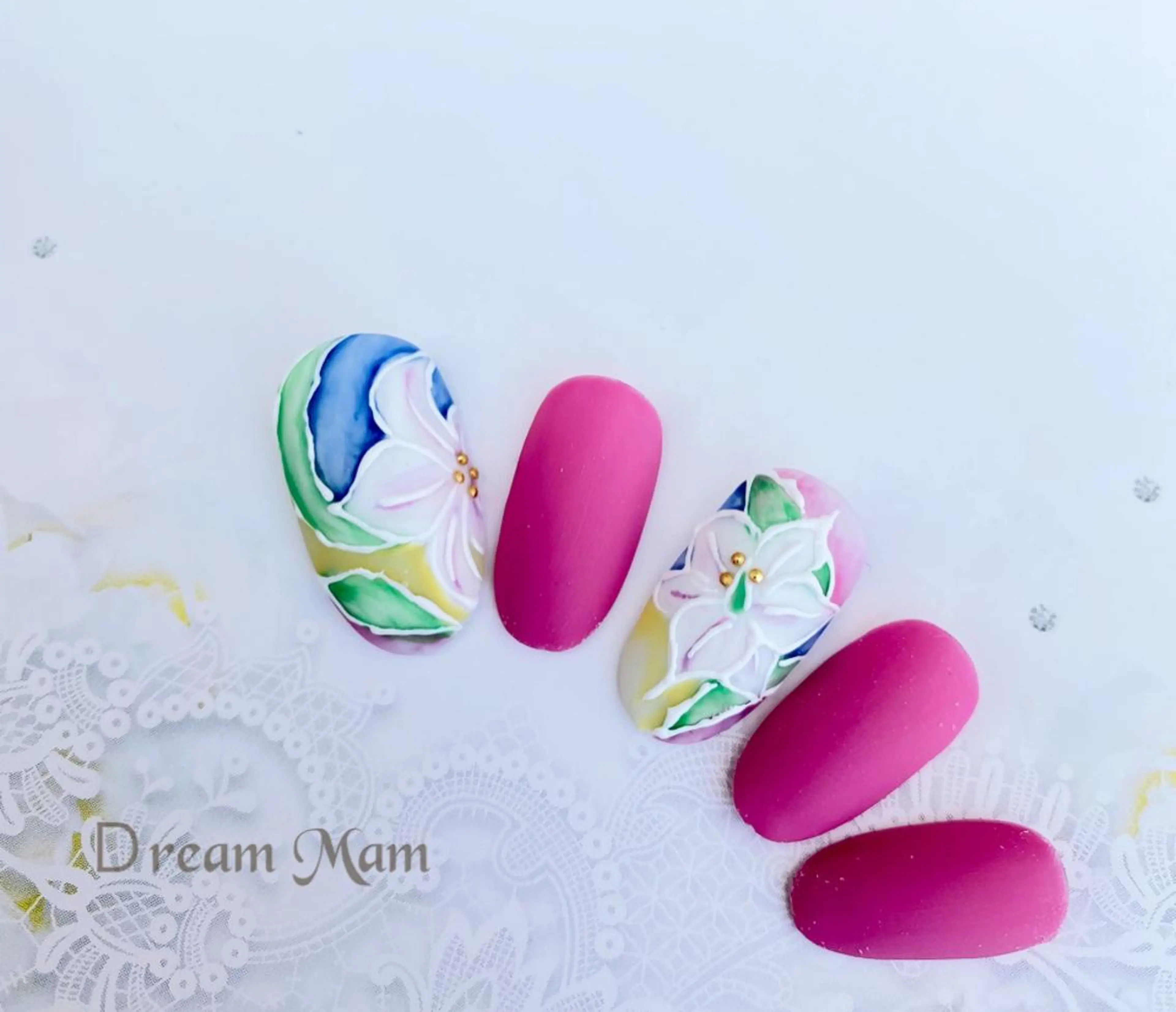 ネイル 桜ネイル 入学式 フレンチネイル ジェルネイル 卒業式 Nail Salon Ｄream Mamのネイルデザイン