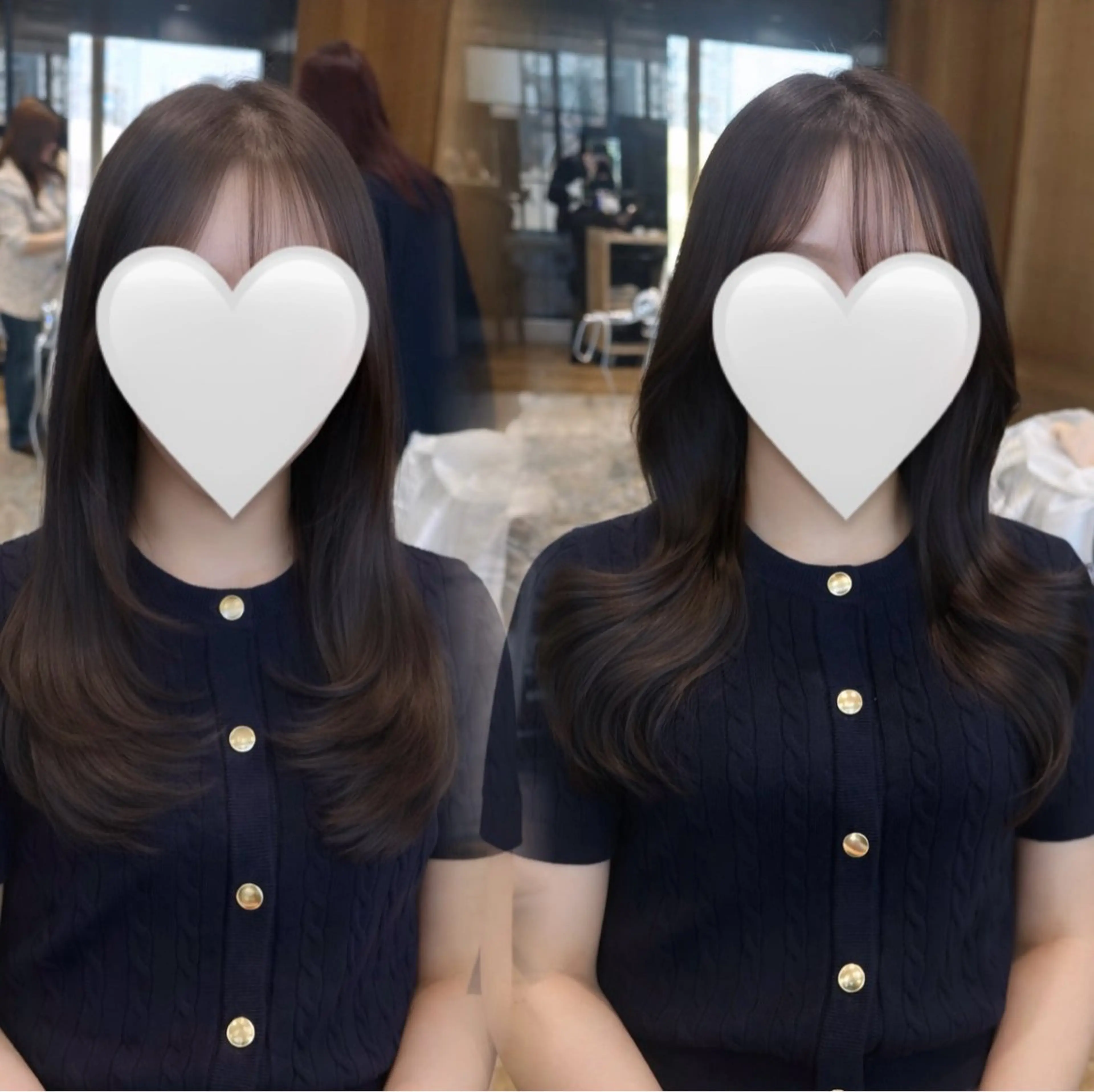 ロング 🎀韓国ヘア🎀 𝓡𝓲𝓷𝓱𝓪のヘアスタイル