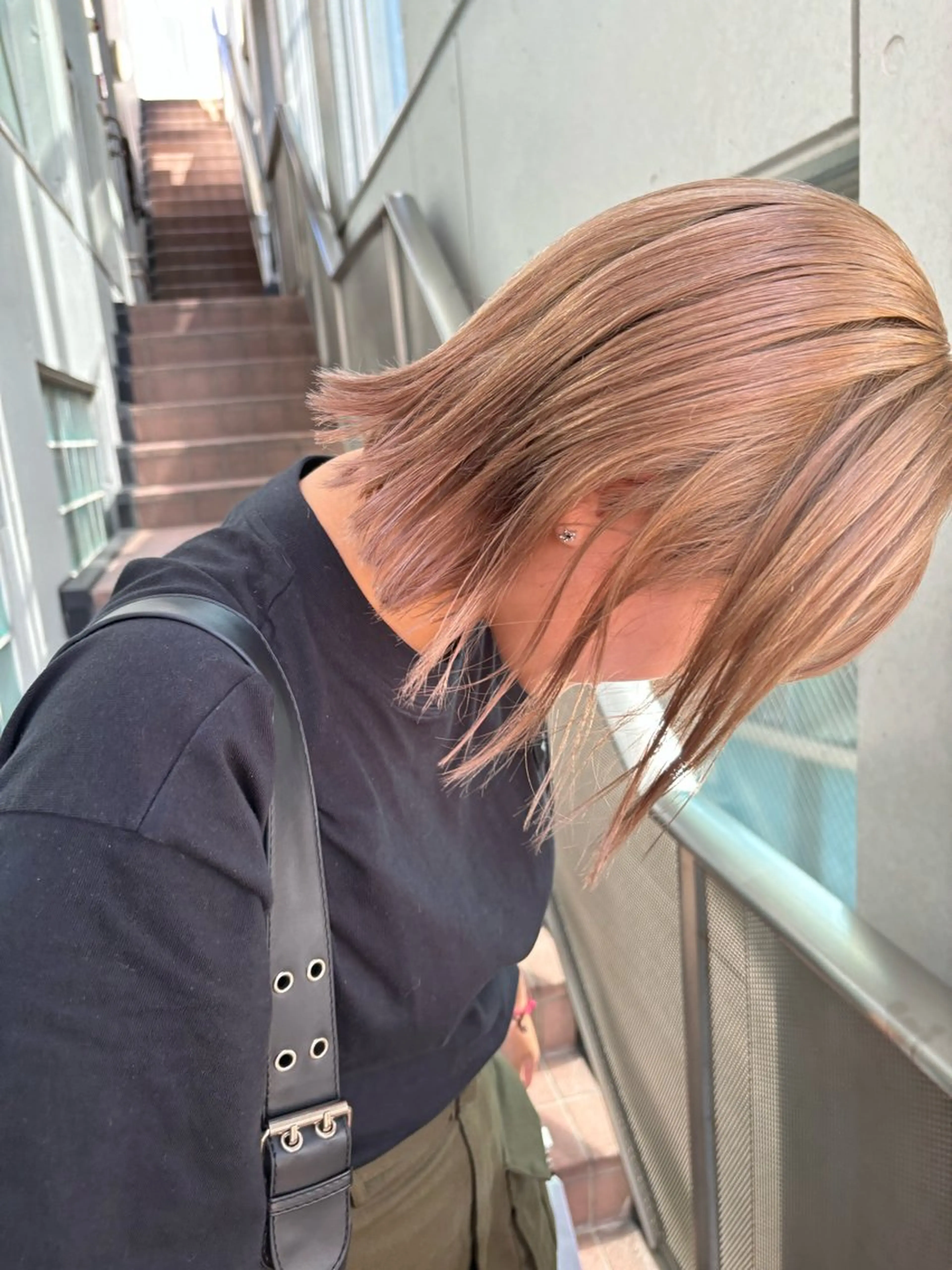 ショート カラー 池田理紗/ bob/メンズカットのヘアスタイル