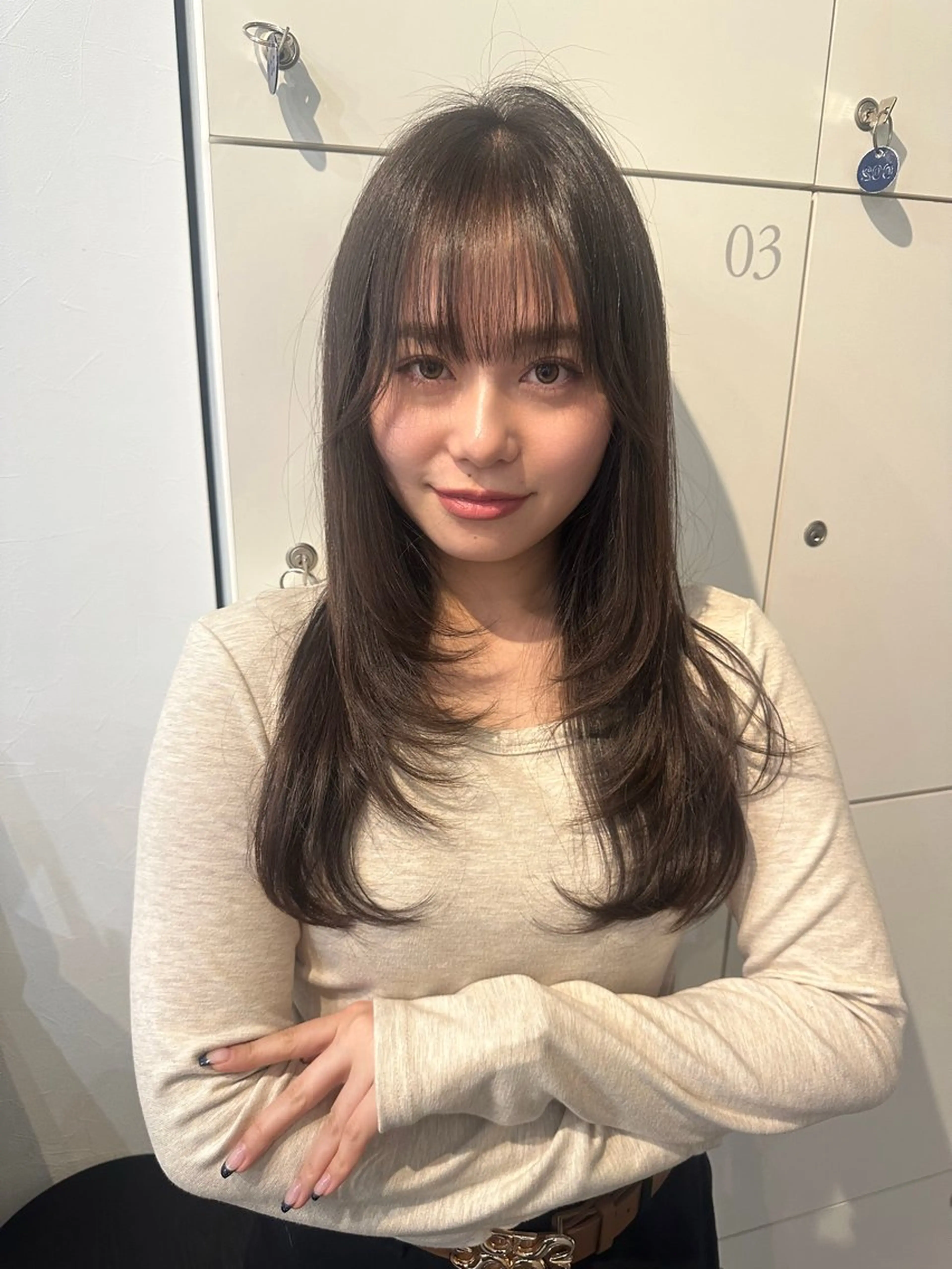 ロング カット ヘアカラー ﾚｲﾔｰ/ﾊｲﾄｰﾝ WAKANAのヘアスタイル