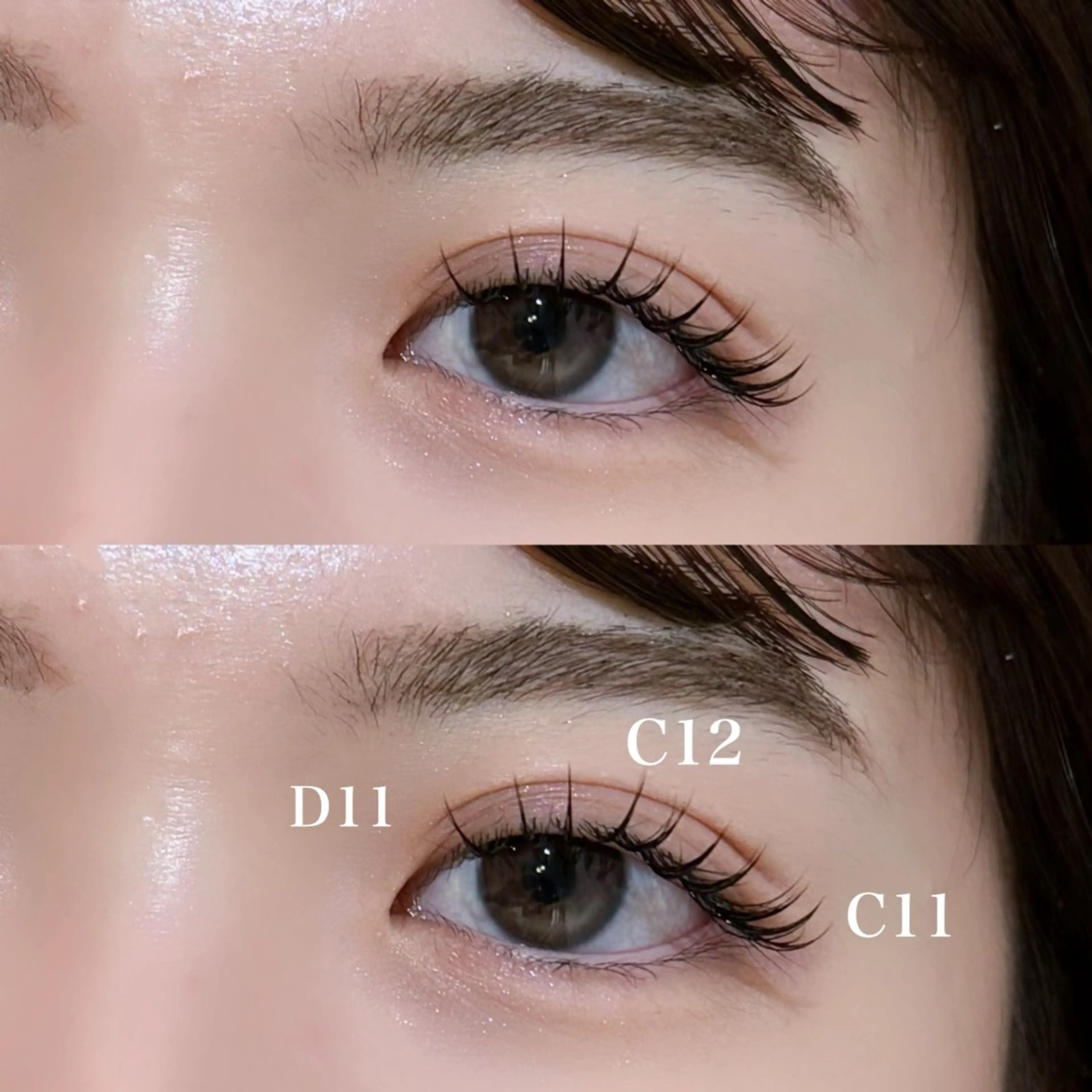 マツエク・マツパ レイヤー/顔周り/透 明感カラー/うる艶のヘアスタイル