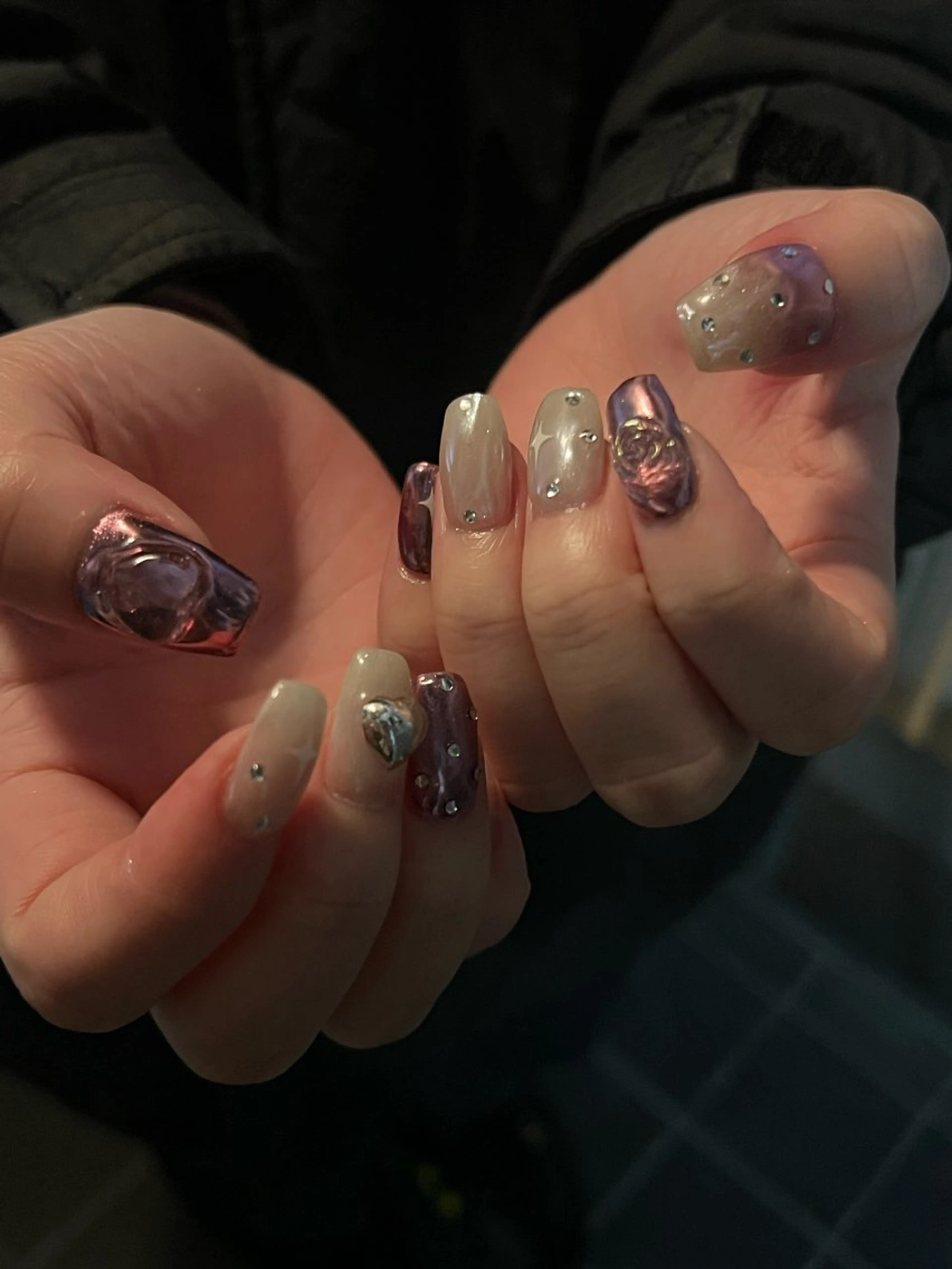 ネイル ハンドネイル Hata nail 🎀個性派ニュアンスのネイルデザイン