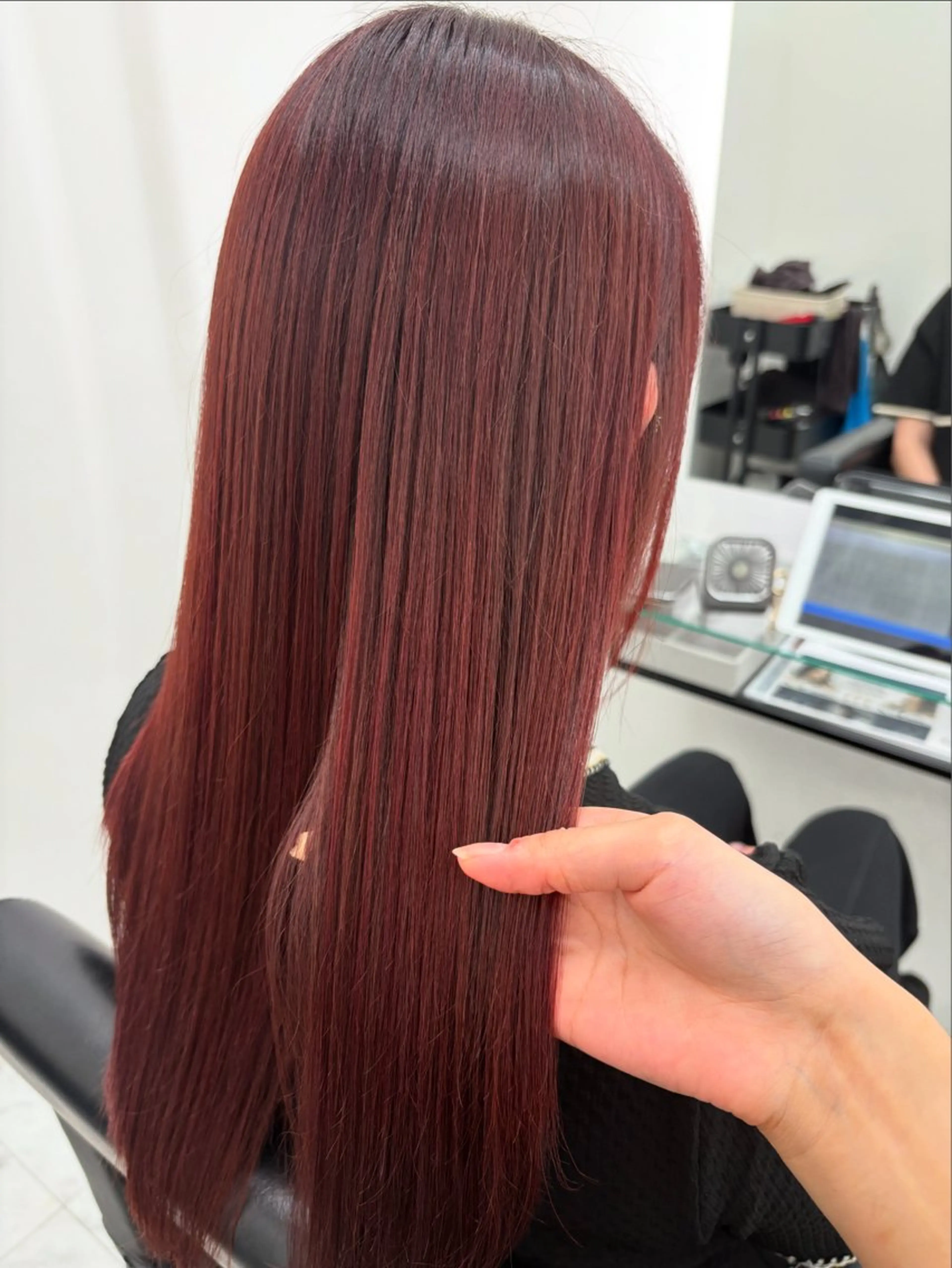 セミロング カット ヘアカラー トリートメント 髪質改善サロン🫧 セキチサトのヘアスタイル