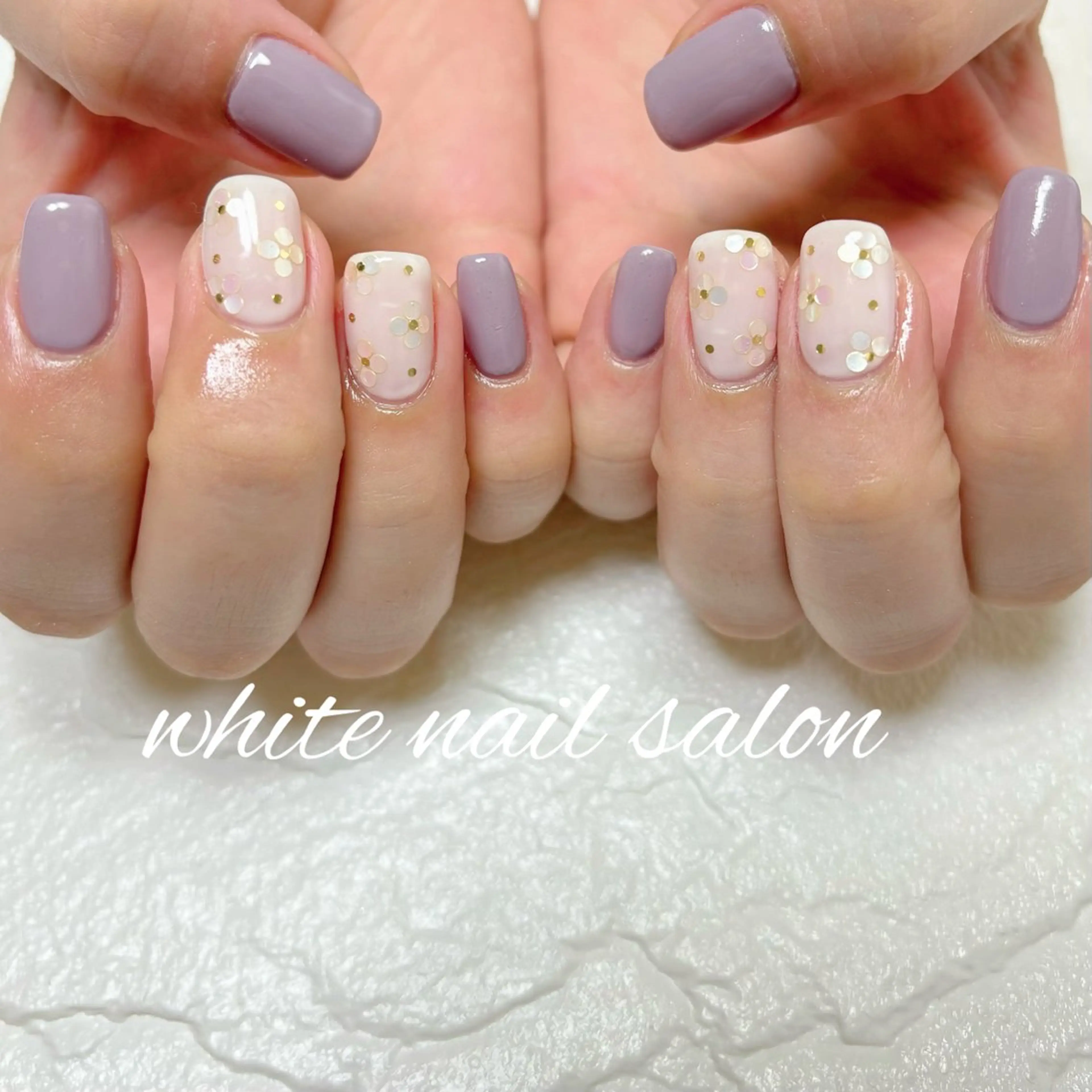 ネイル ホワイト ハンドネイル white nail salonのネイルデザイン