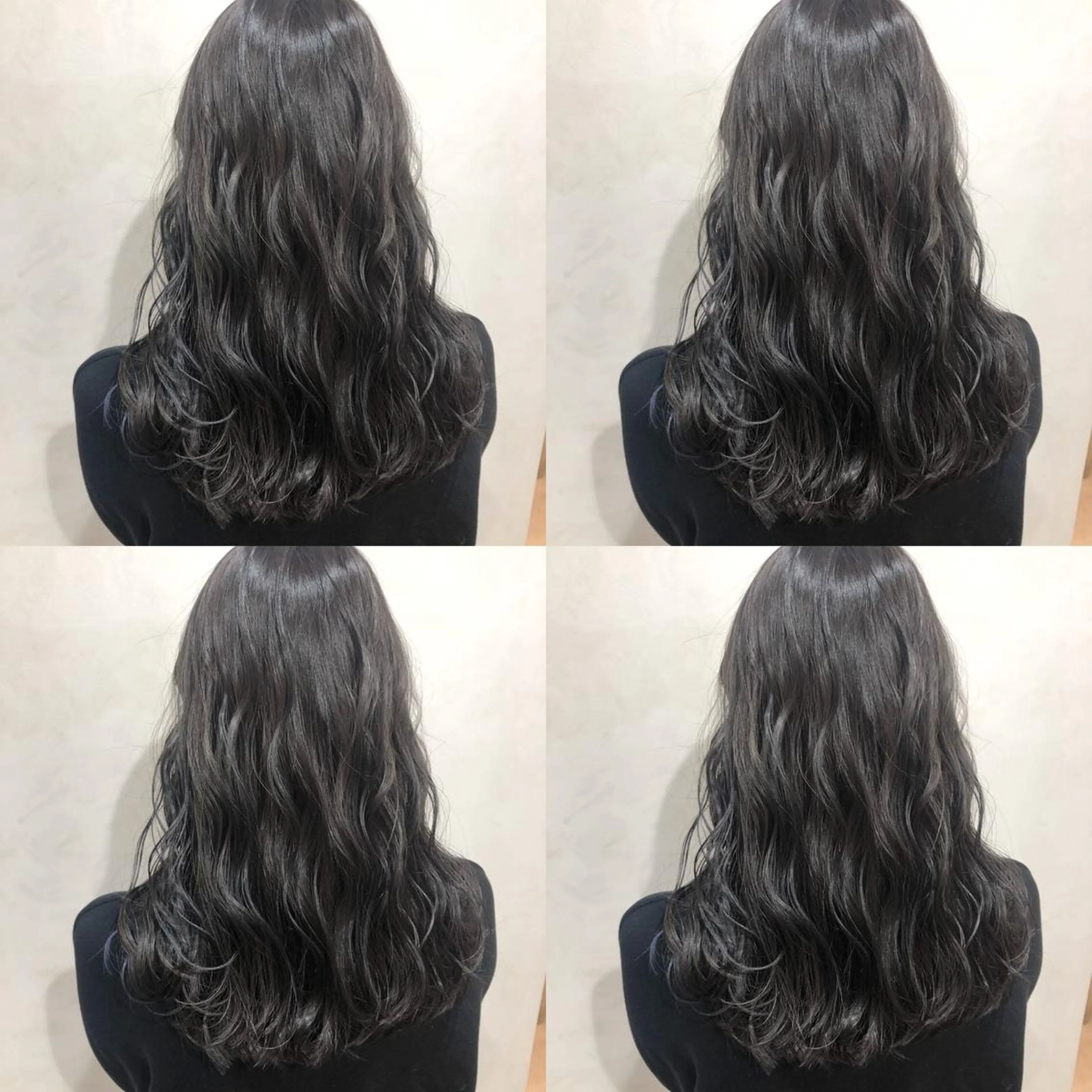 ロング カラー ダークグレー カット ヘアカラー トリートメント 👑髪質改善の匠👑 サンジョウ ユウキのヘアスタイル