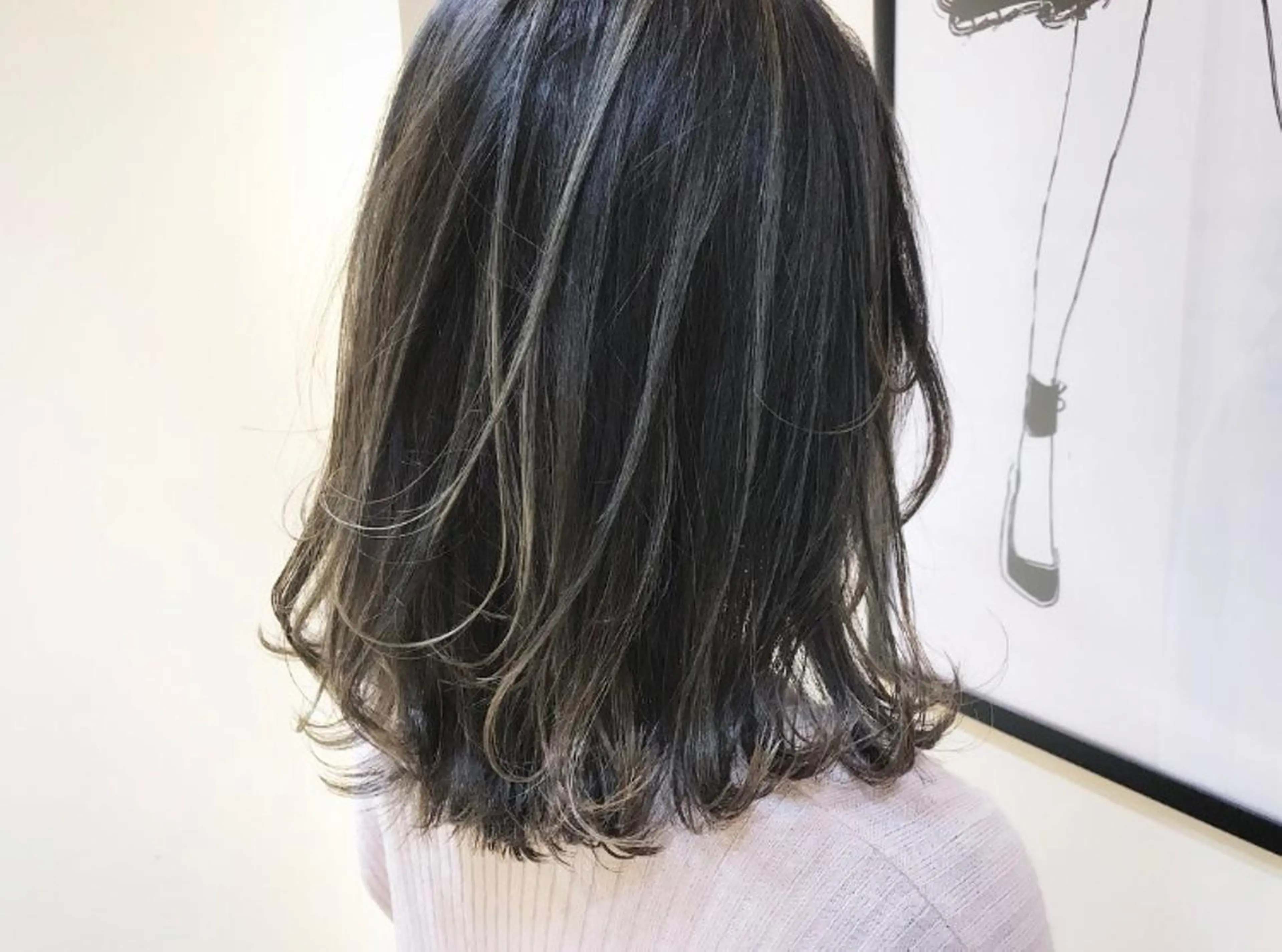 ミディアム カラー ヘアアレンジ ハイライトカラー ハイライト 髪質改善サロン 心斎橋ARCHEのヘアスタイル
