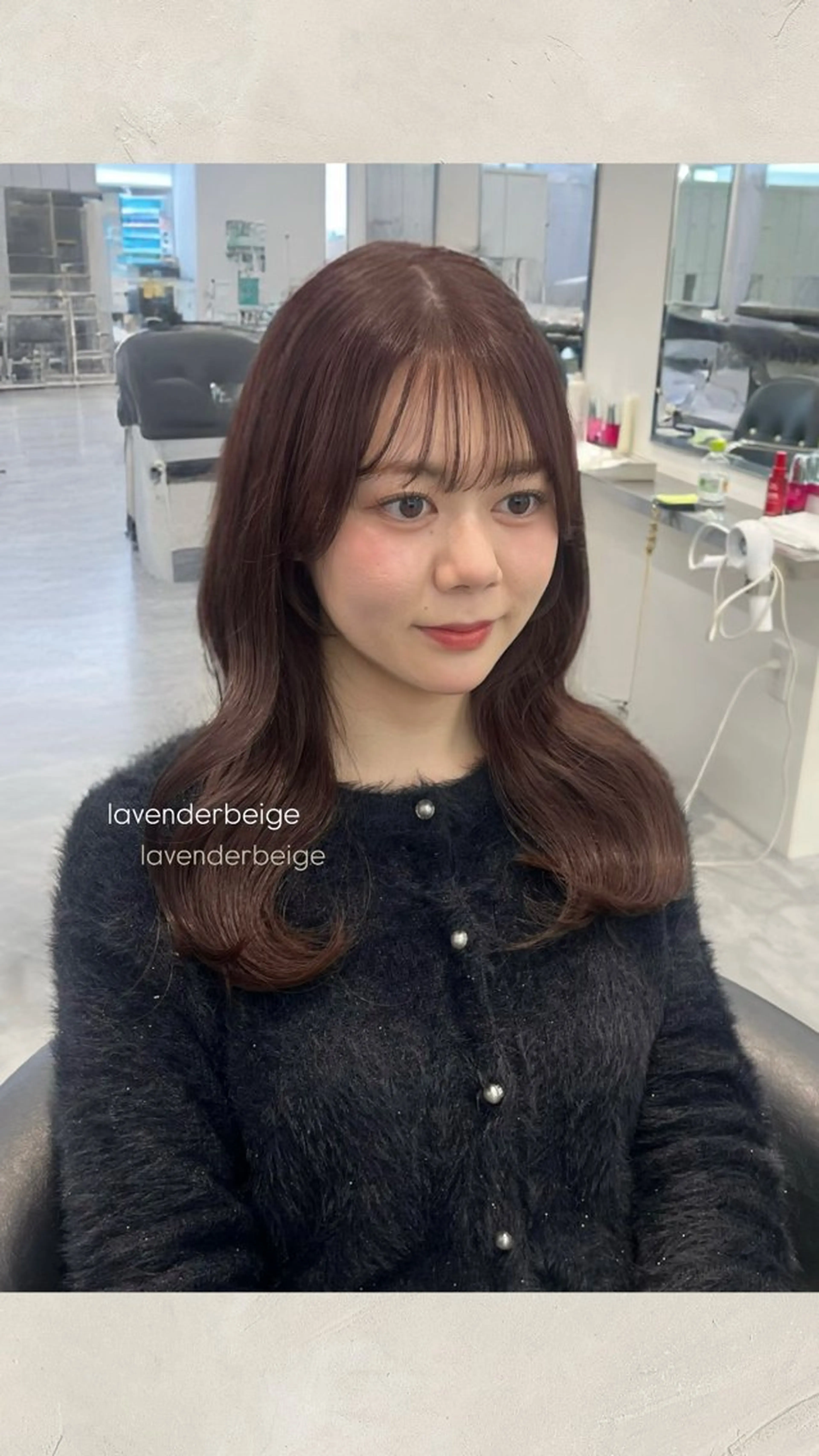 セミロング カラー ヘアカラー ParveMix ♡白神みやびのヘアスタイル