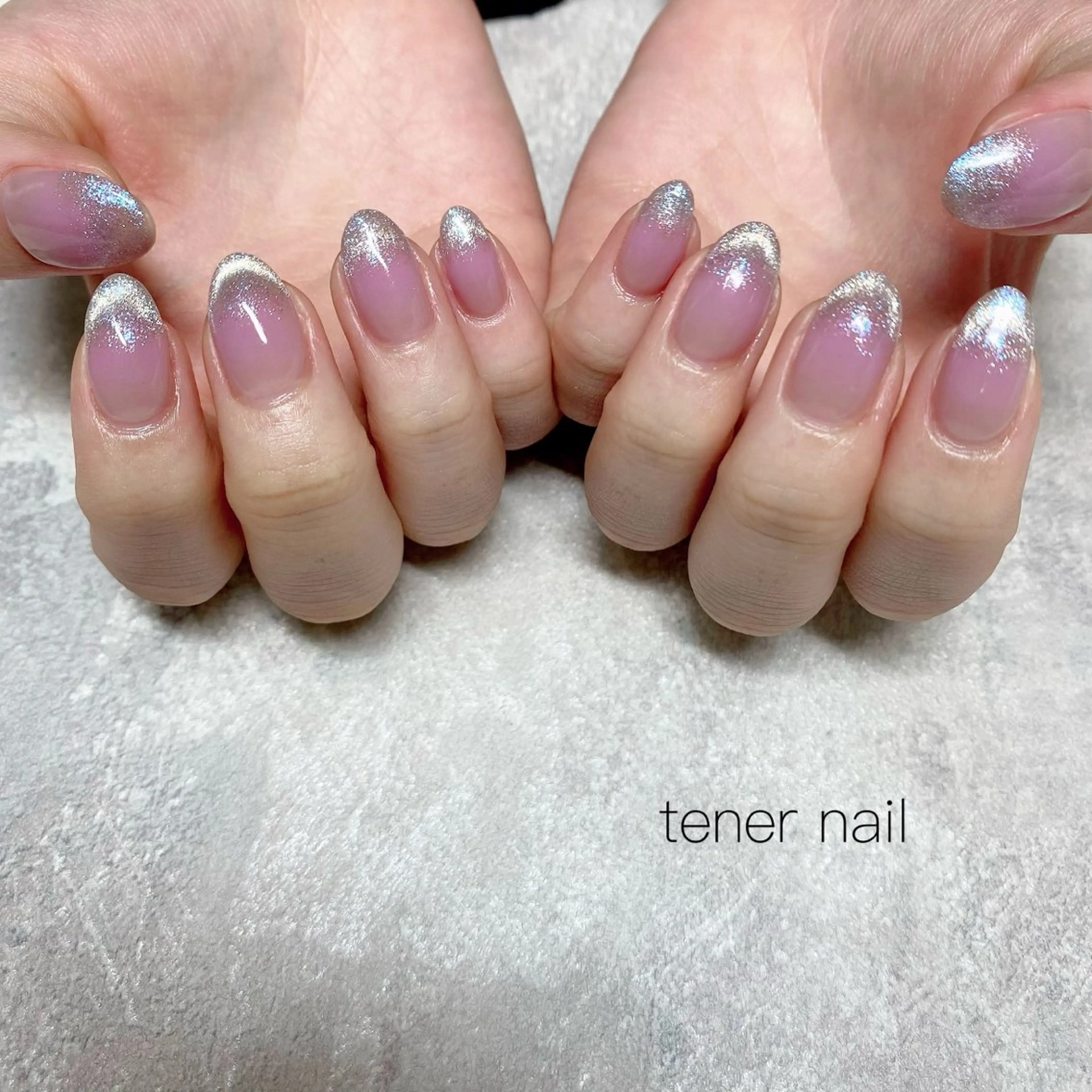 ネイル チークネイル フレンチネイル マグネットネイル マグネットフレンチ ハンドネイル テネルネイル tener nailのネイルデザイン