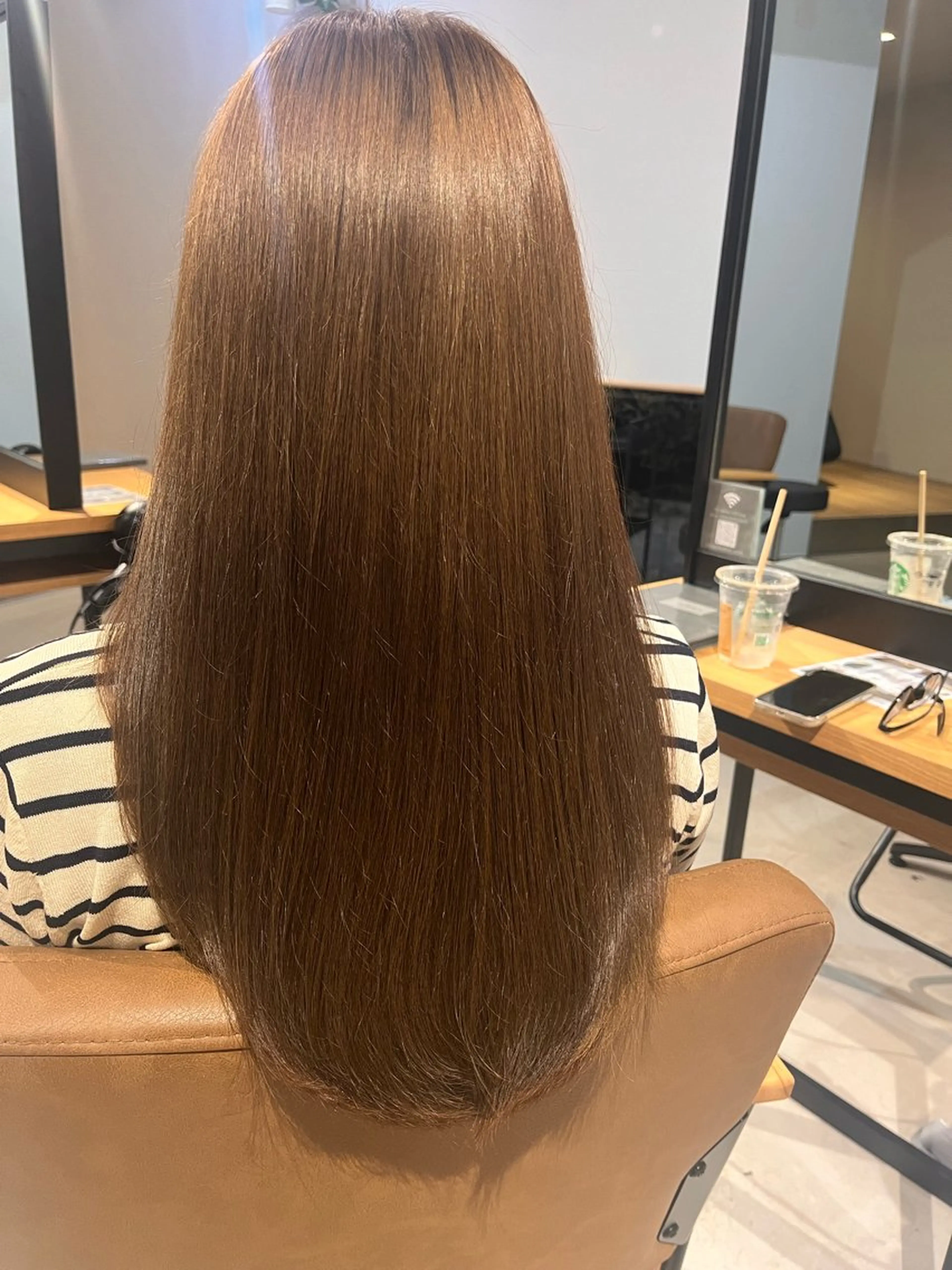 🌈ブリーチなしダブルカラー+1STEPトリートメント+カットの写真