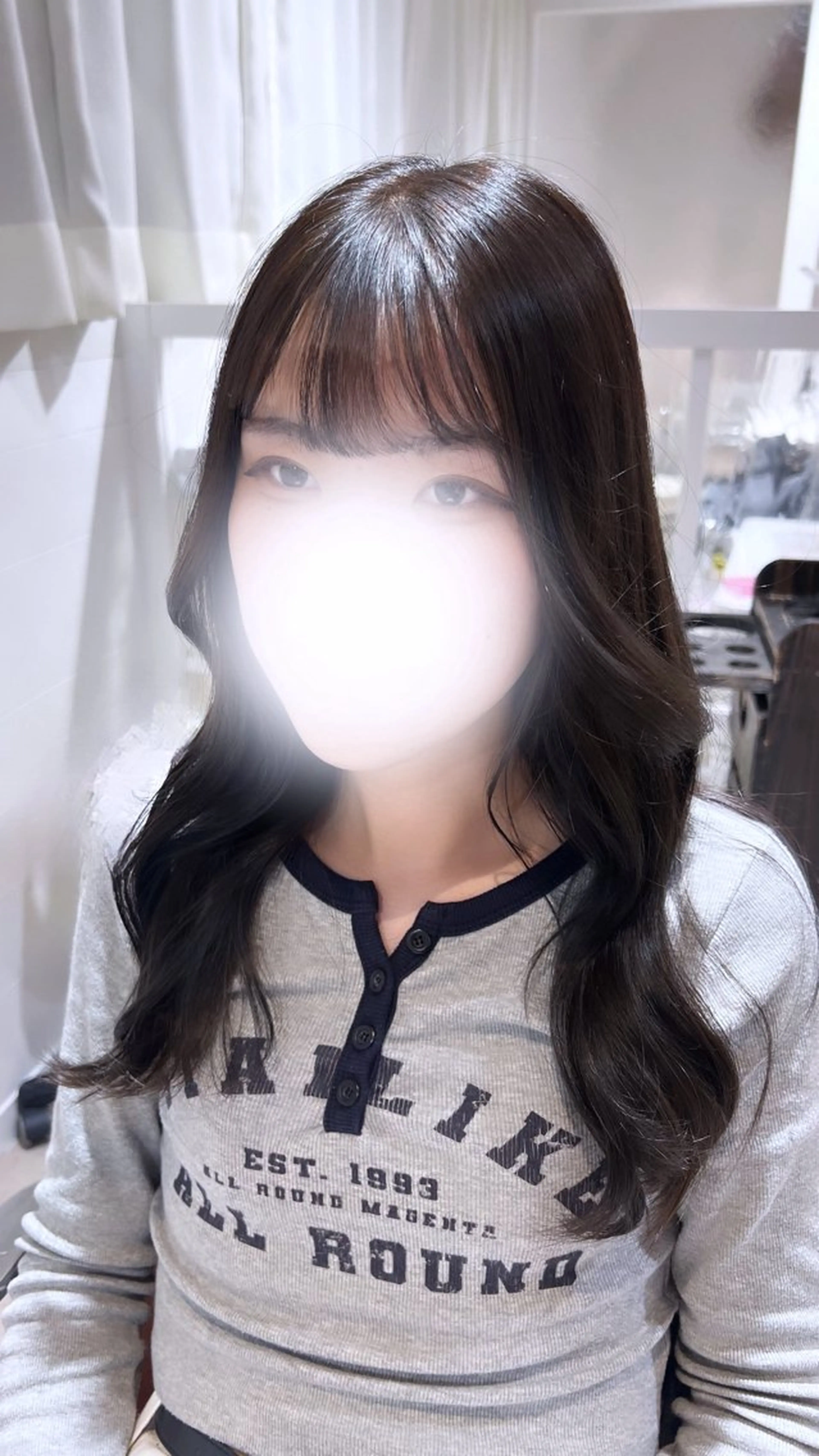 セミロング カラー 透明感カラー モデル募集 セイノチヒロのヘアスタイル