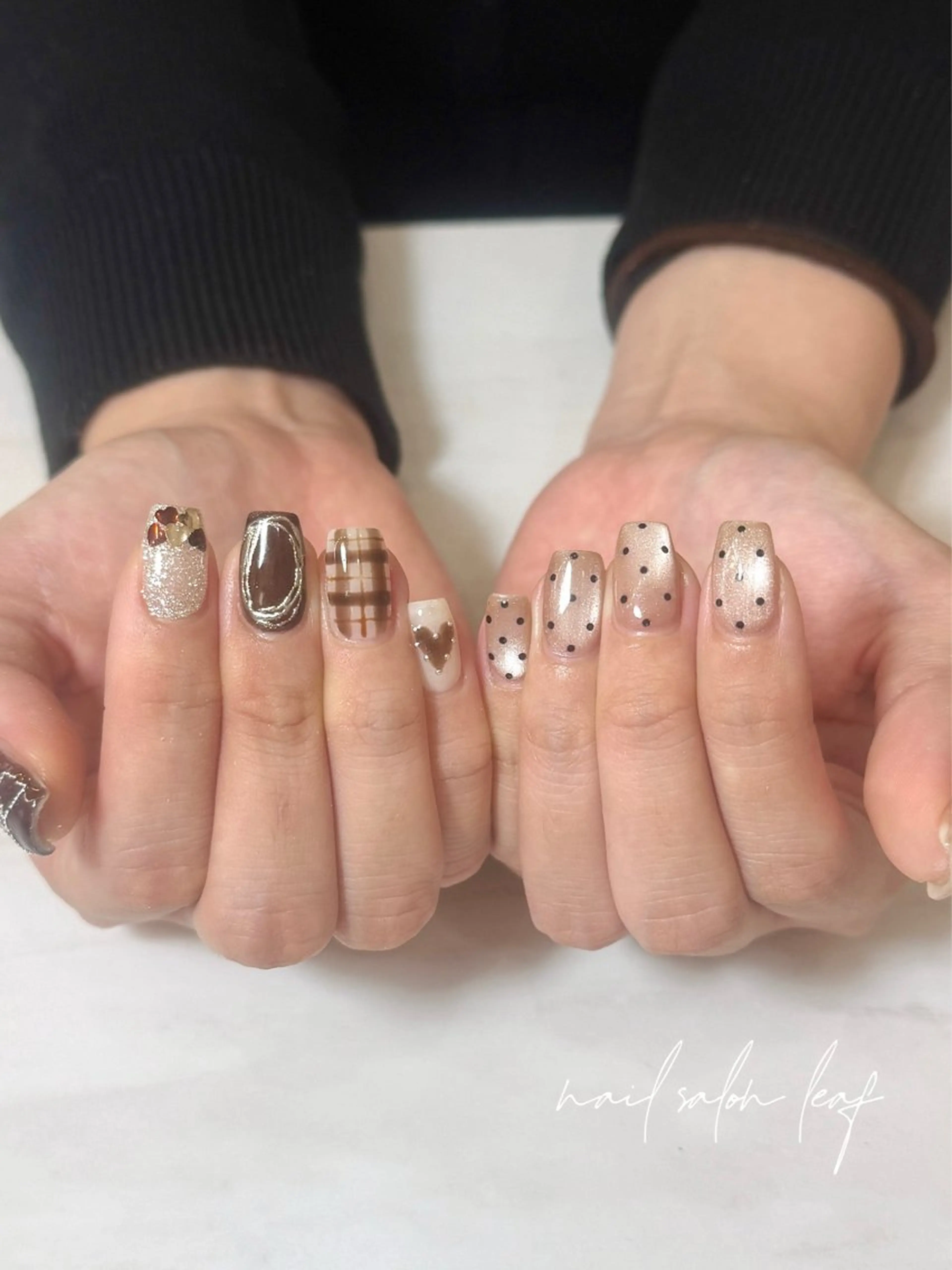 ネイル 持ち込み Leaf sanaのネイルデザイン