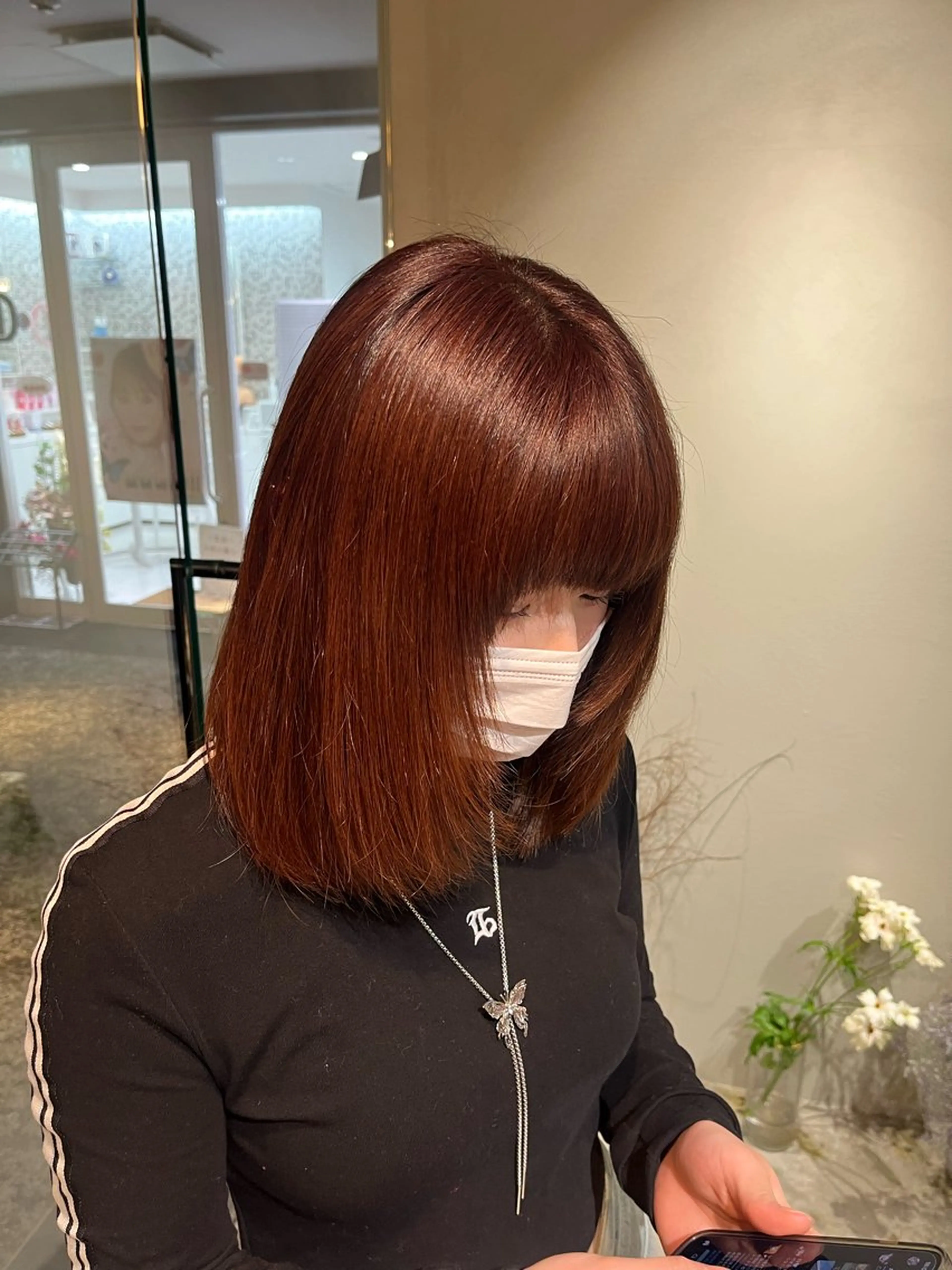 ミディアム 🌼花屋併設🌼 木下奈々望のヘアスタイル