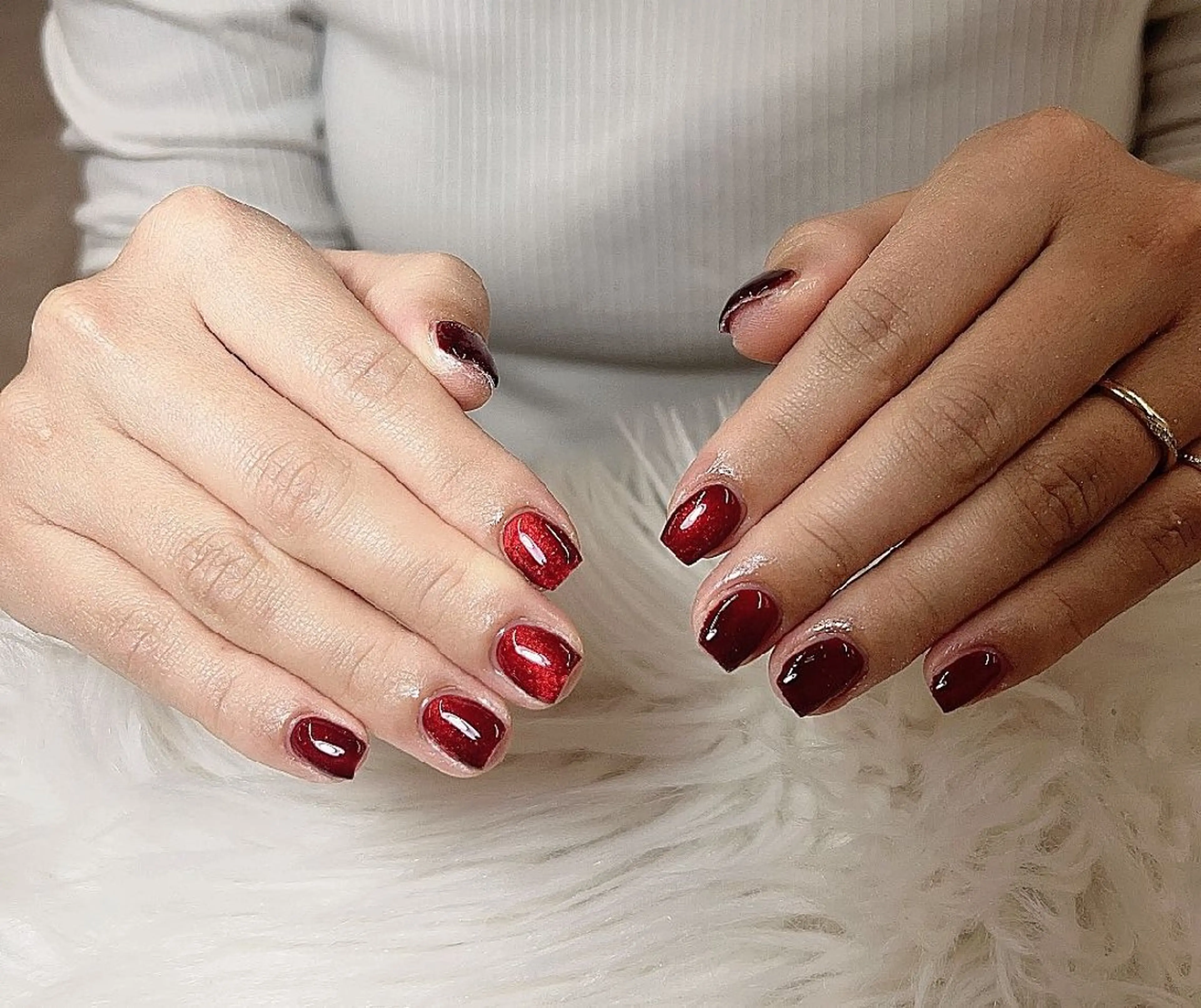 ネイル チークネイル フットネイル フレンチネイル ジェルネイル ガラスフレンチ ハンドネイル ル ナのネイルデザイン