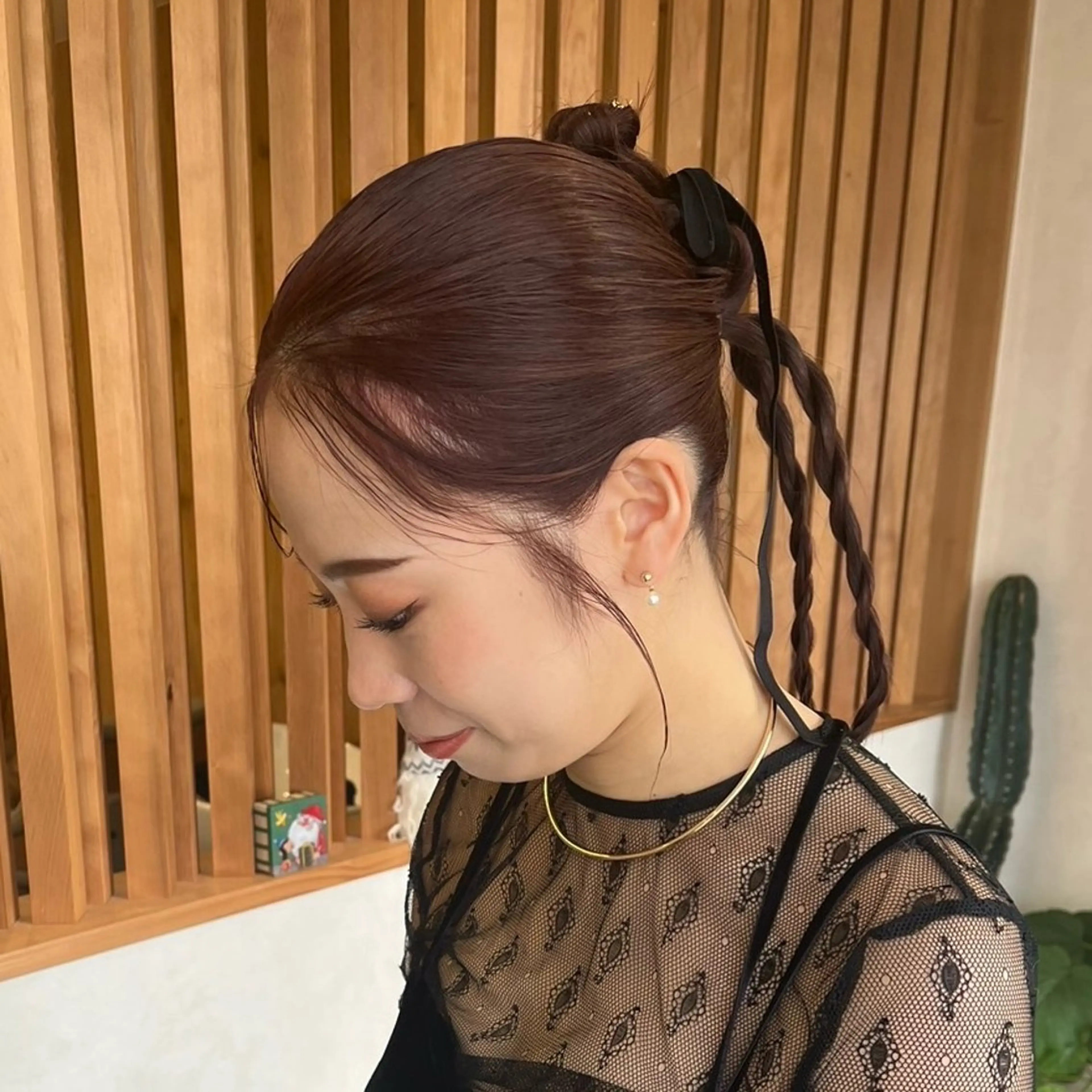 ロング カラー ヘアアレンジ ヘアカラー 山口美容室/ nico/shionのヘアスタイル