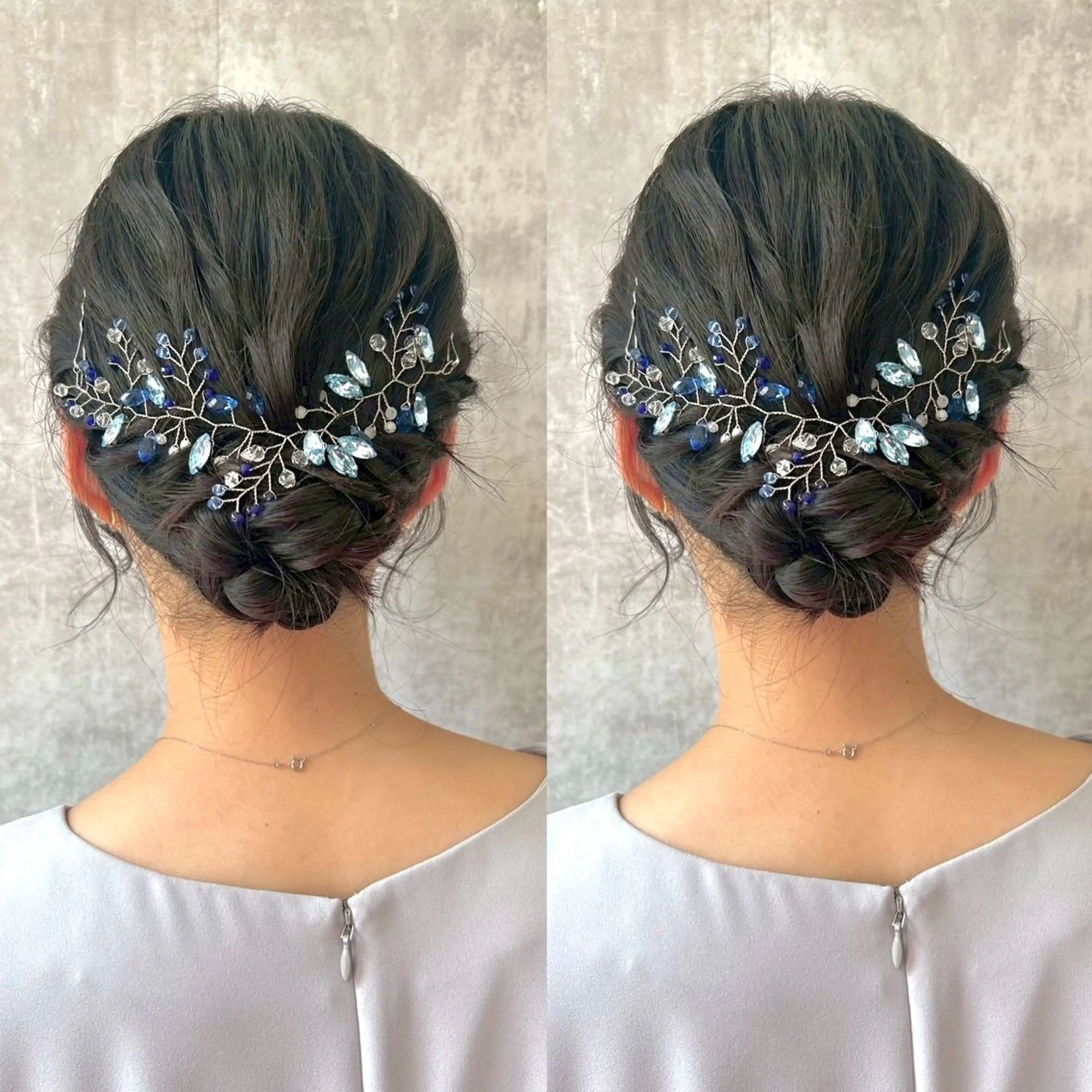 セミロング ヘアアレンジ ヘアセット ヘアメ🎀推しカラー 🥣横浜/しほ🧸のヘアスタイル