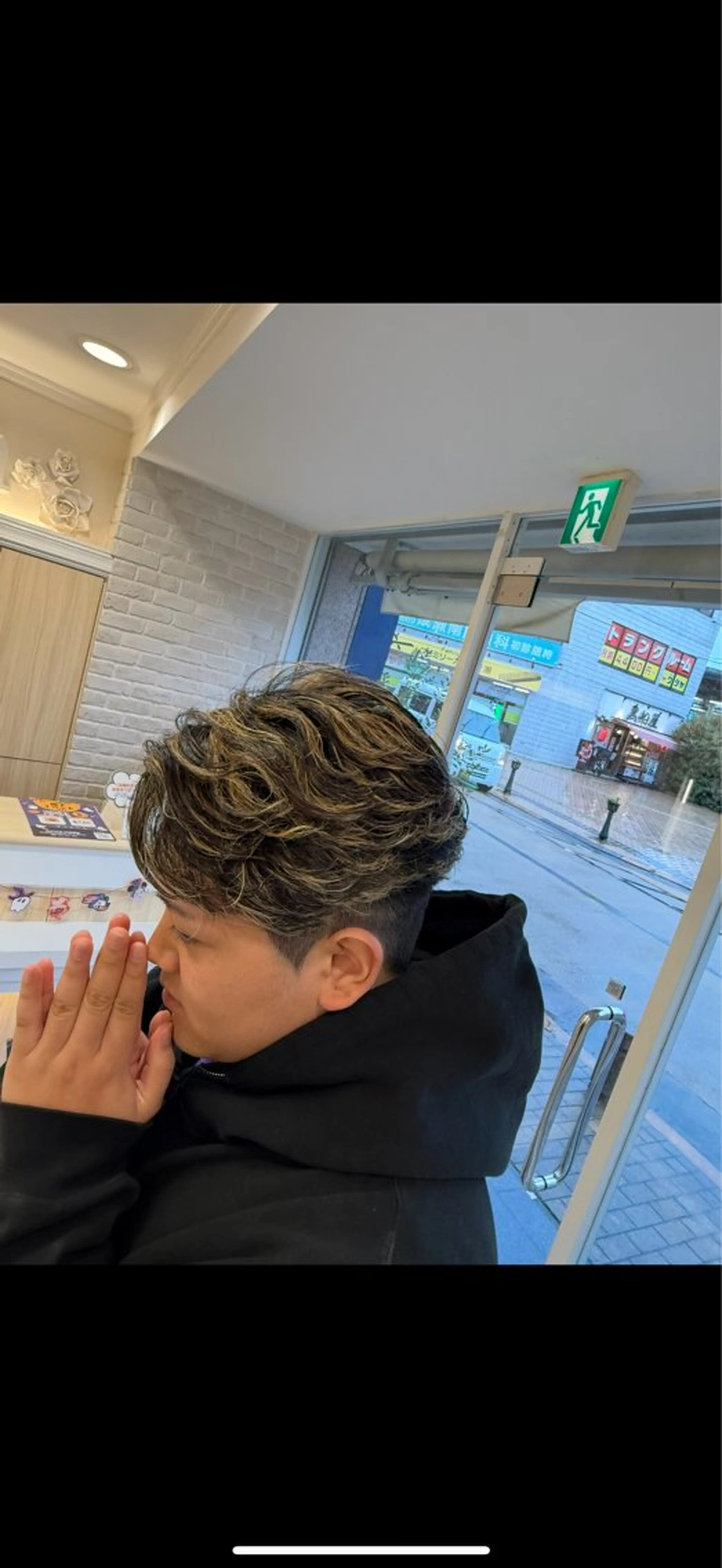 パーマ 中村/韓国風レイヤー 縮毛矯正、ハイライトのヘアスタイル