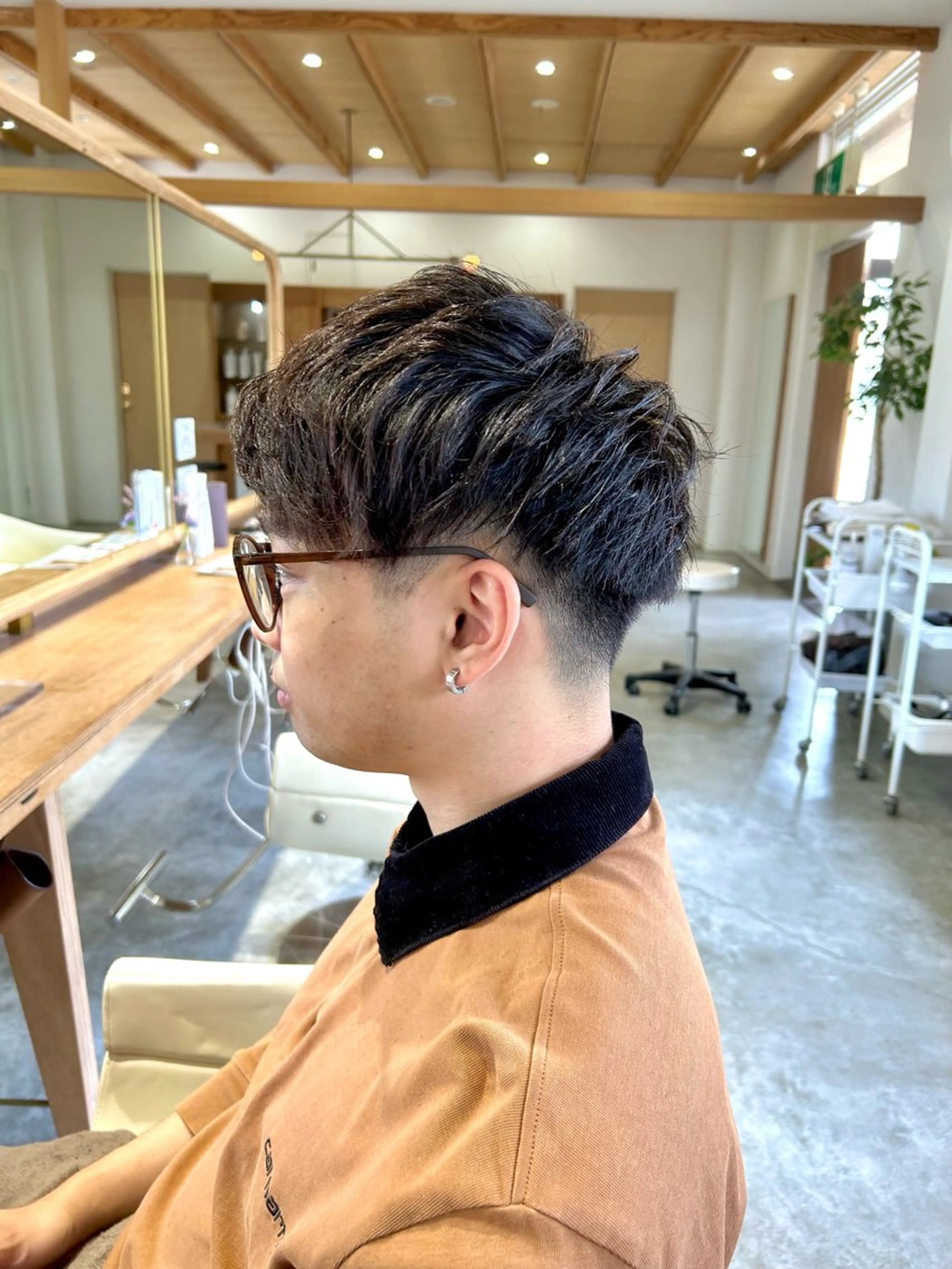 ショート メンズ メンズパーマ 刈り上げ ショートヘア カット 佐藤 悠生 メンズパーマ.カットのヘアスタイル