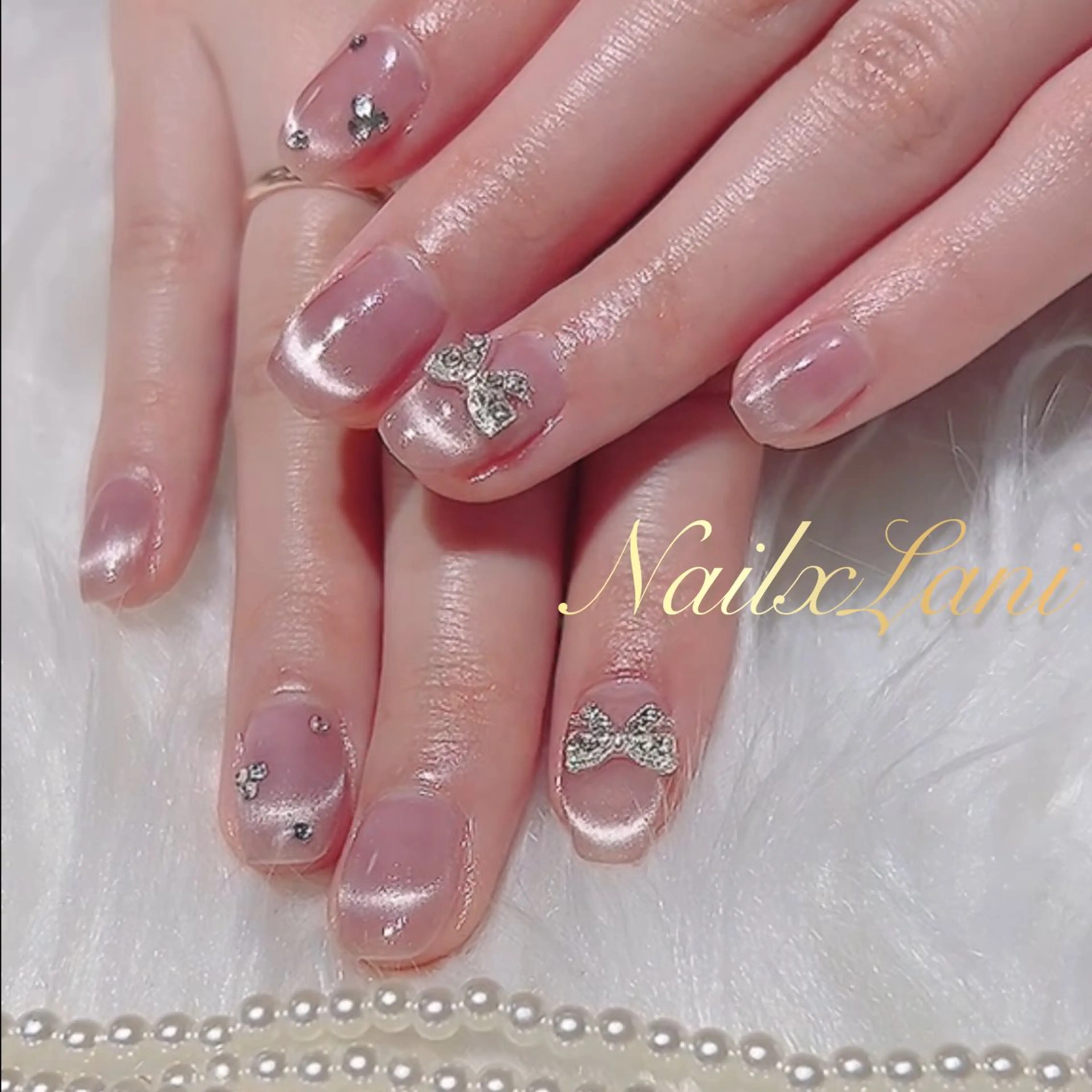 ネイル フットネイル ジェルネイル マグネットネイル パラジェル ハンドネイル Nail×Lani 深爪矯正対応◎のネイルデザイン