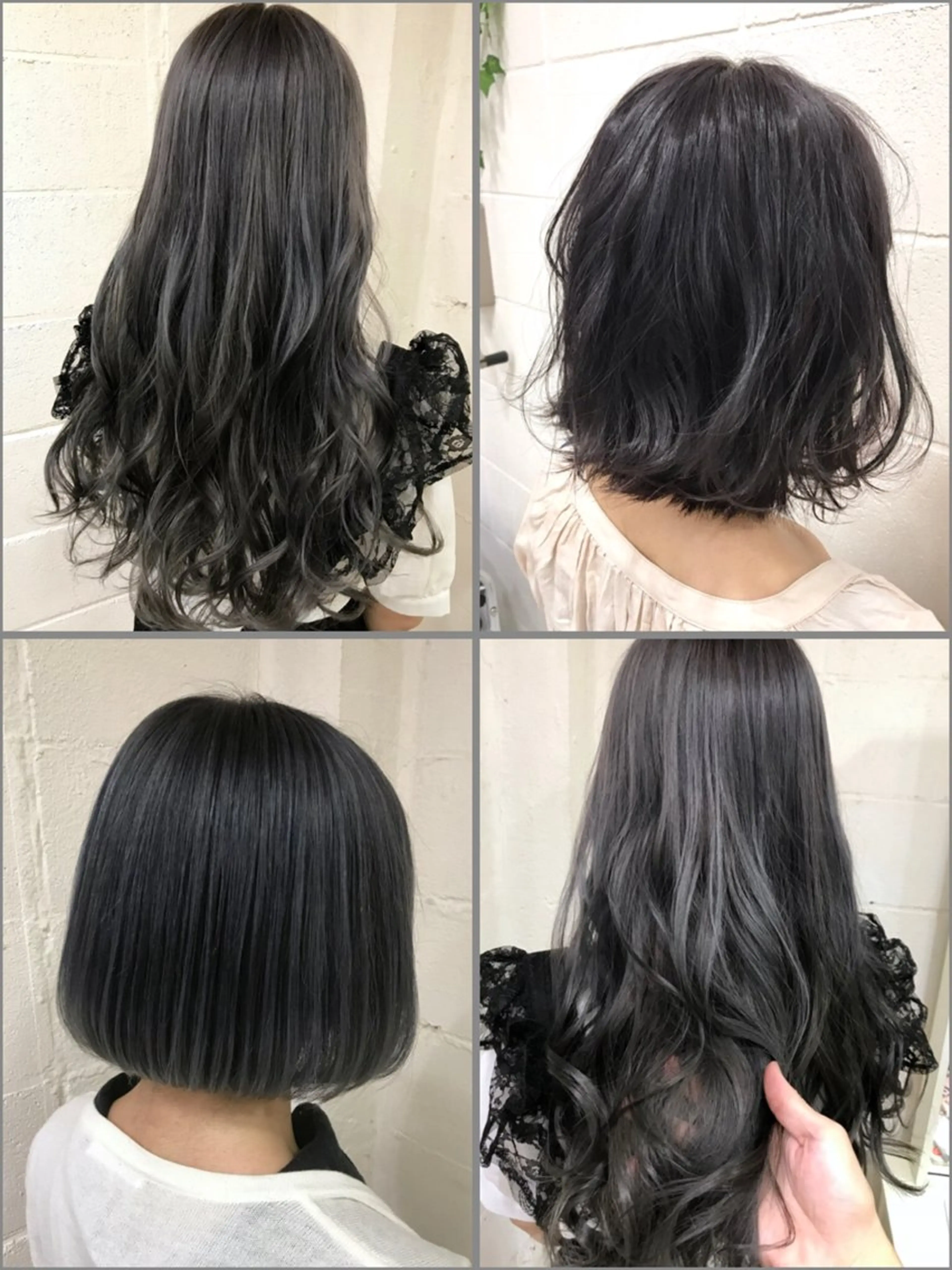 セミロング カラー 佐伯 りょうのヘアスタイル